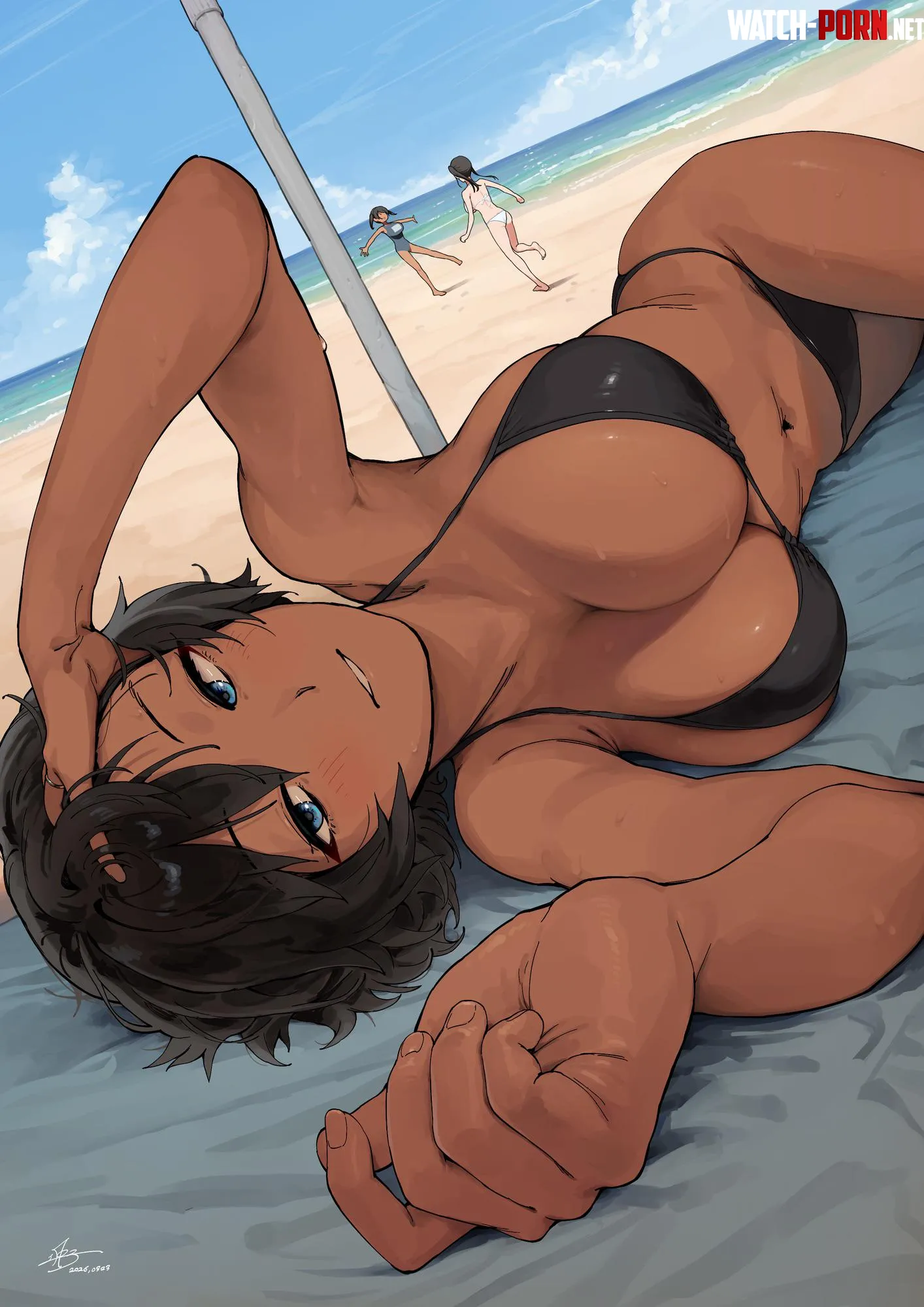 Beach Tomboy [Original] by A_MASSIVE_PERVERT