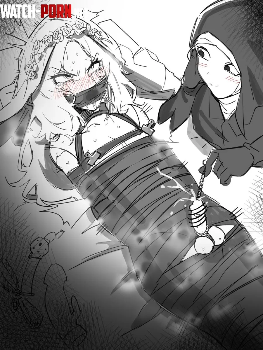 T-this isn't how I imagined m-my wedding night! (Artist FURFUTAGUSOK) by Daropin