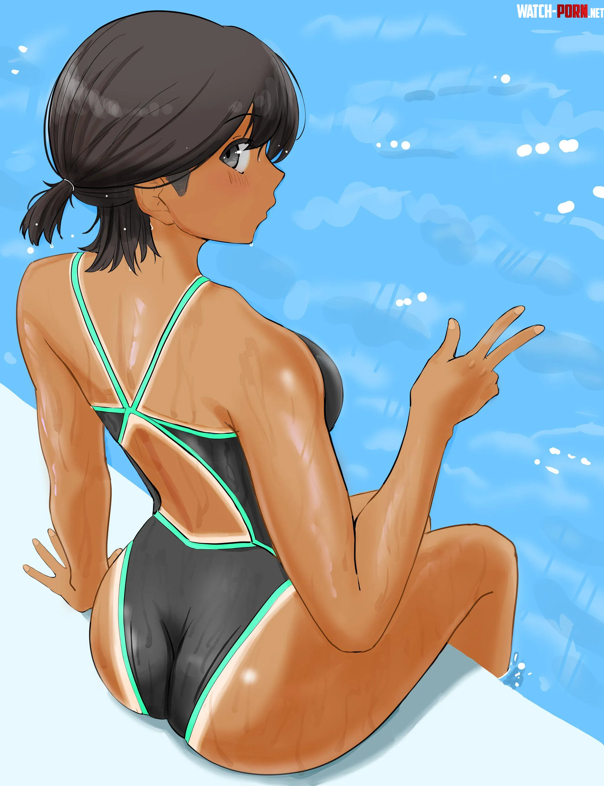 Chilling at the pool by McKnight94