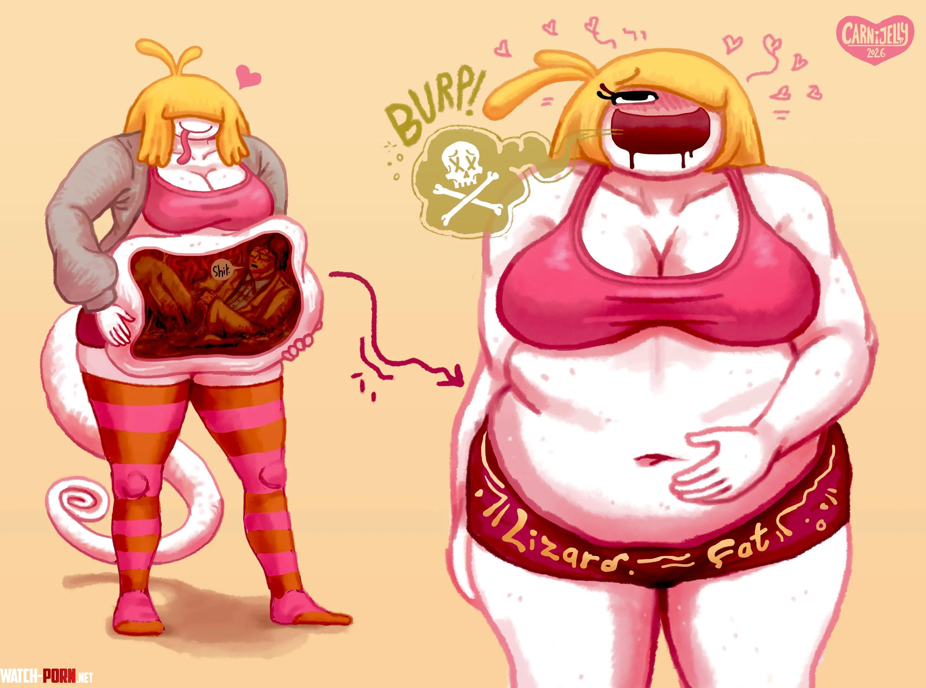 {image} Lizard Fat (art by me/CarniJelly by CarnivoreJelly