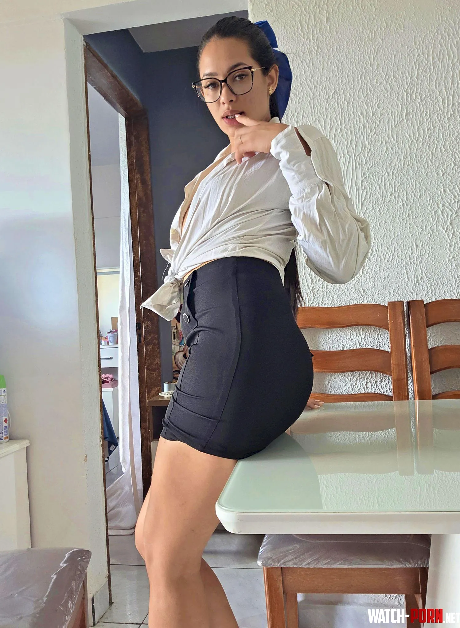 your dirty secretary's ready to get under the desk... by Violet_Porter