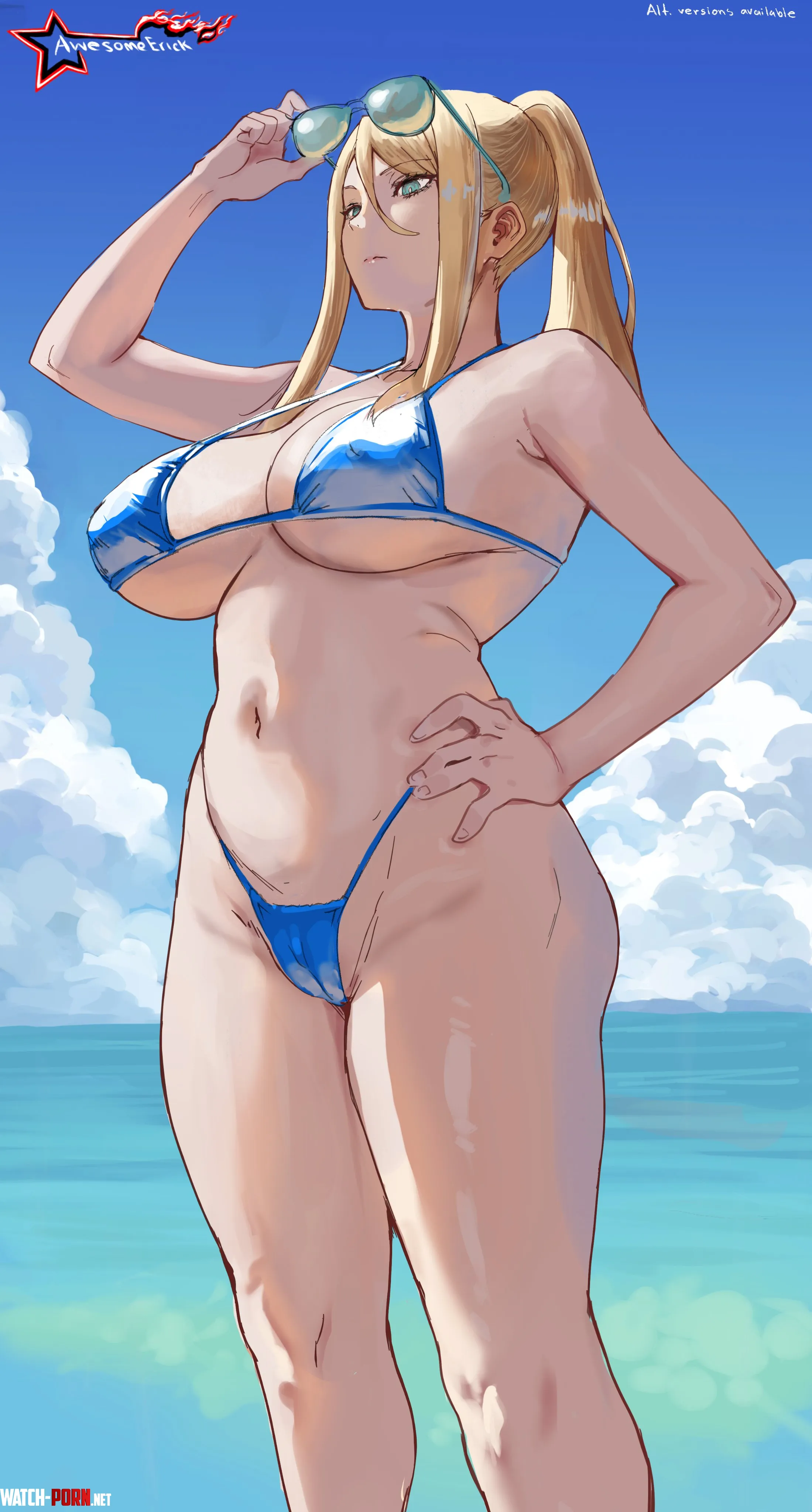 Samus showing off her fit mom bod [Metroid] (awesomeerick) by Terran117