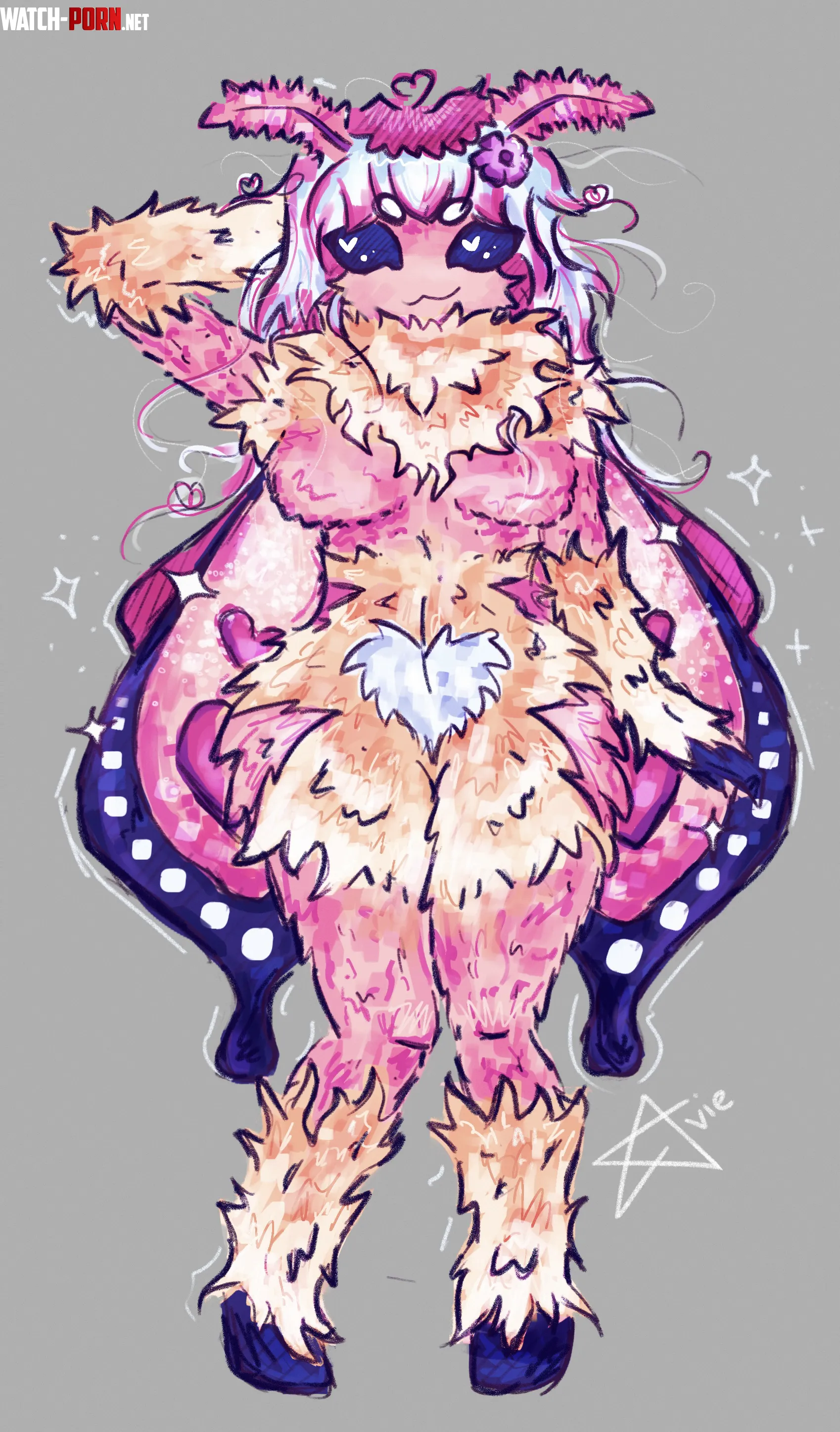 Resigned my moth oc - Love. Nsfw just in case by aveistupid