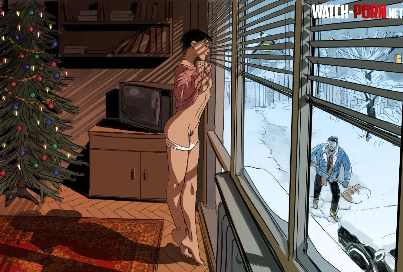 Thanking the kind neighbor (Au)[original] by Gimme_tongues