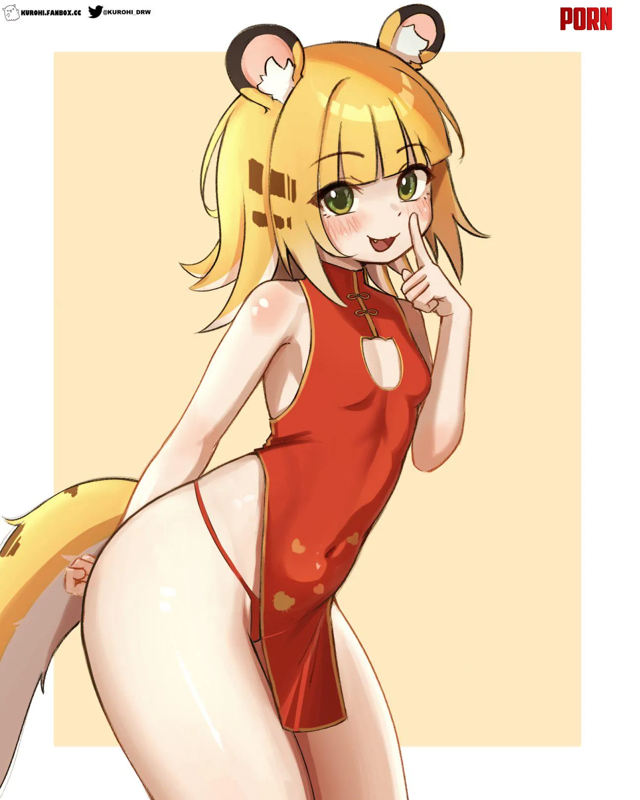Jufufu in a China dress (Kurohi) [Zenless zone zero] by queshu22