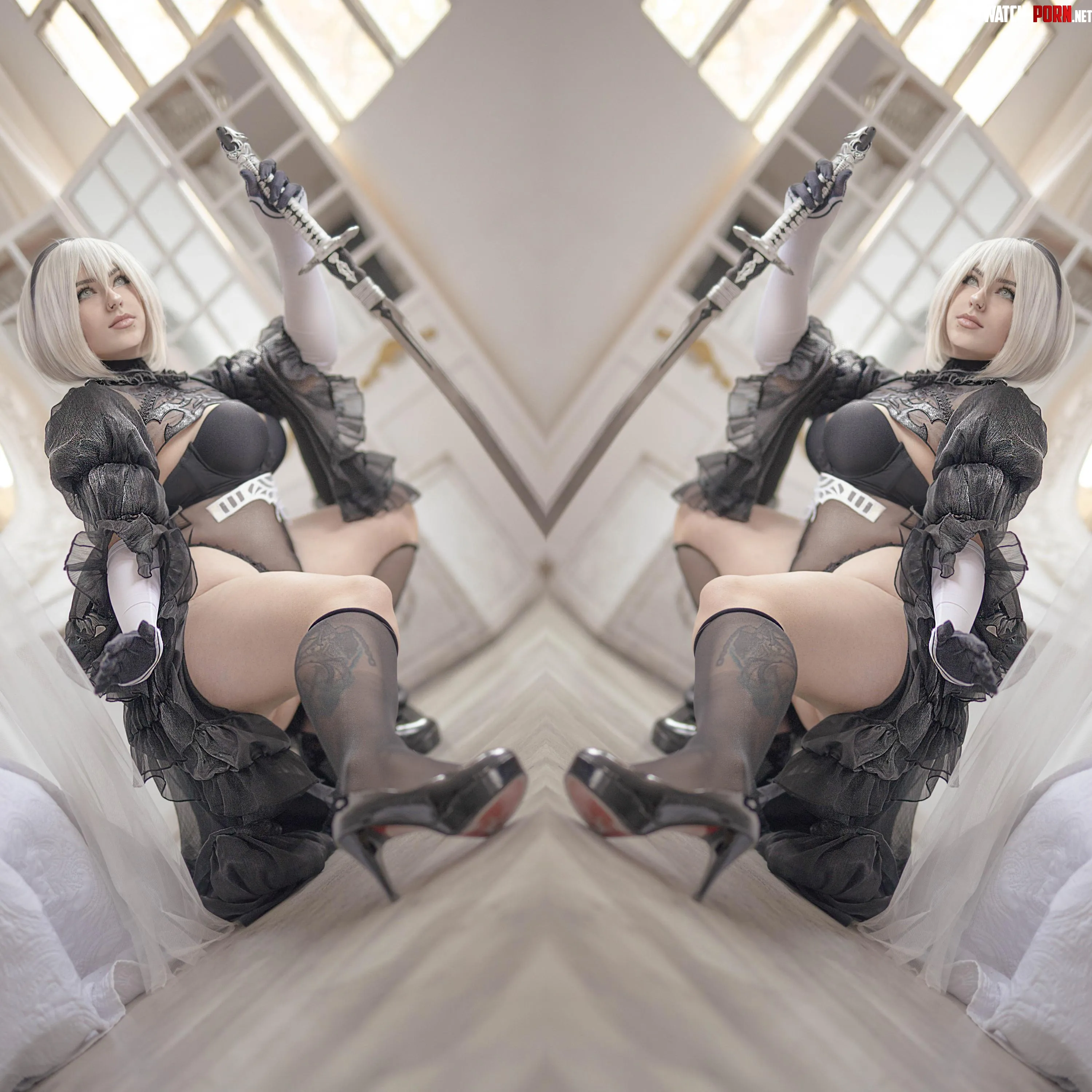 Sexy 2B cosplay (Kuroistne) by Kurokitsunexcos