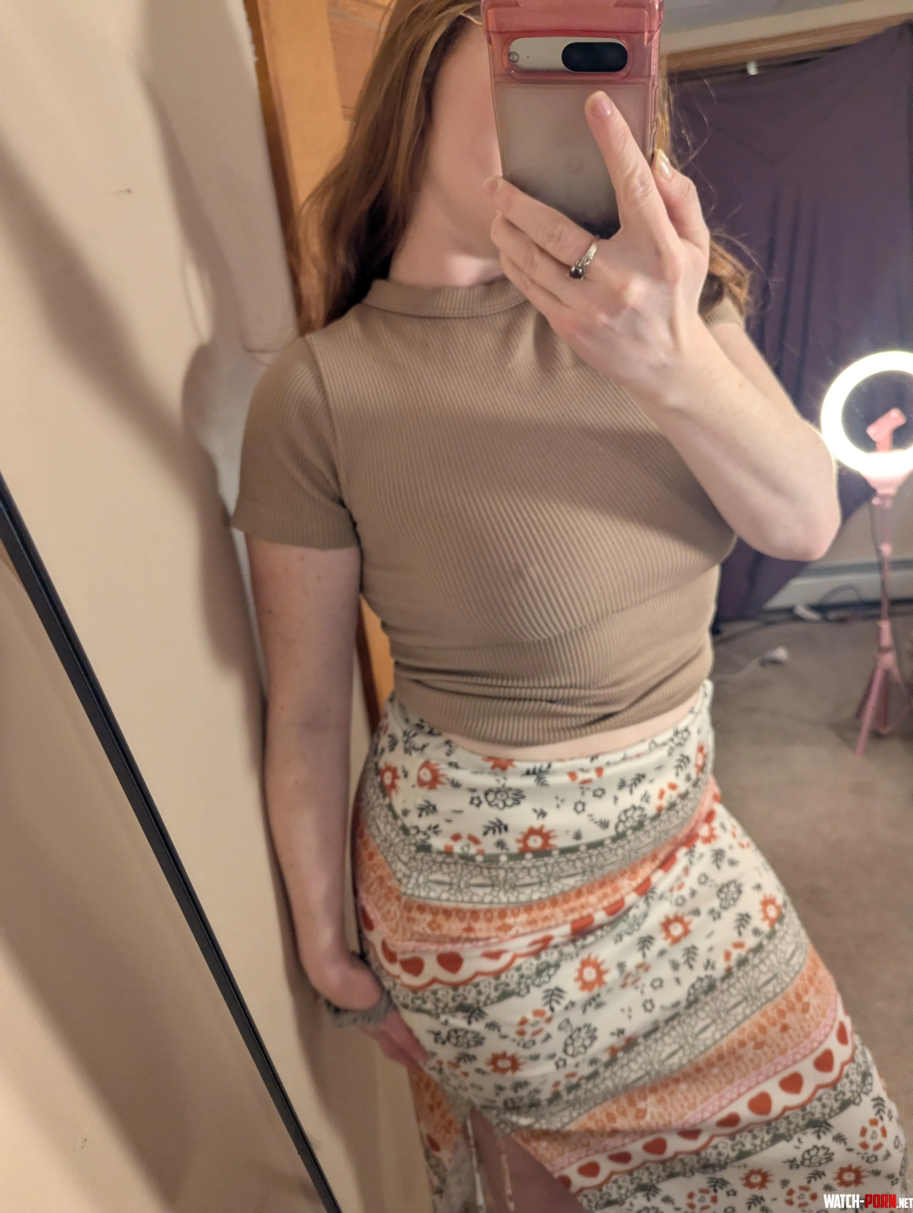 Perfect shirt to ditch my bra by SweetRedRuby_