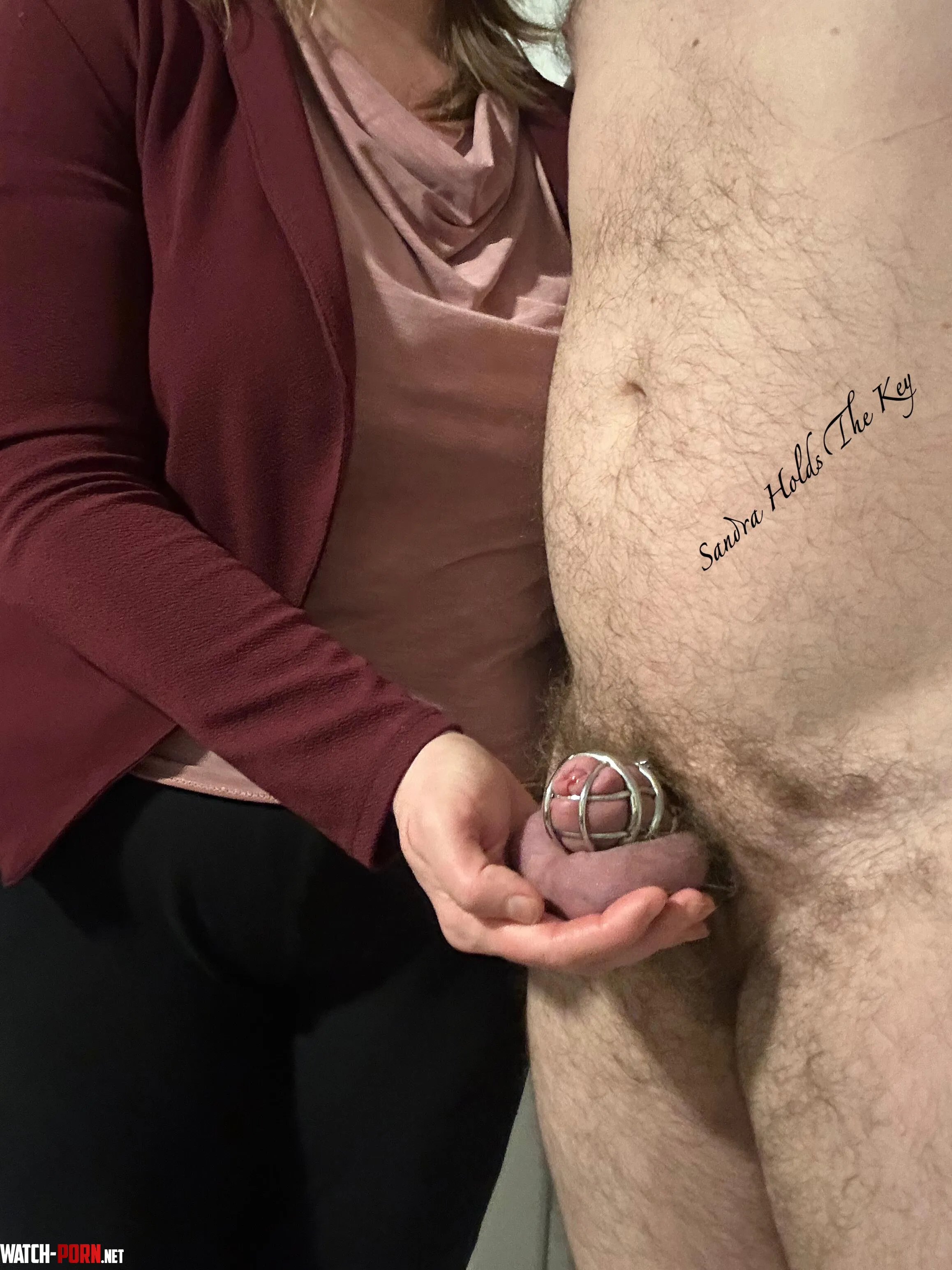 Good morning, Monday. I check my husband's balls in the morning to remind him who owns them. If he serves me well, I will milk him on the weekend. We will see if I use my fingers or strap-on. by SandraHoldsTheKey