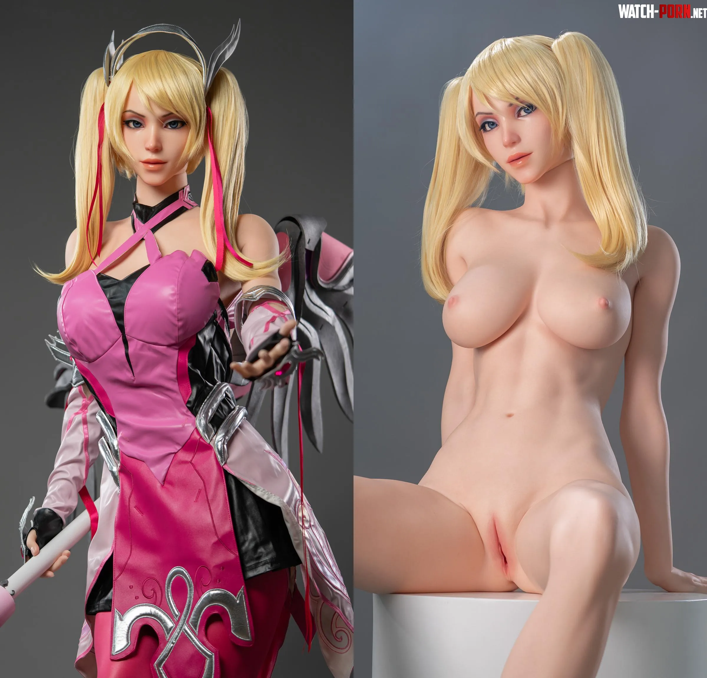 There she comes! Who needs a Mercy healer~ Stunning Mercy sex doll (Mercy) [Overwatch] by RealDollsHub