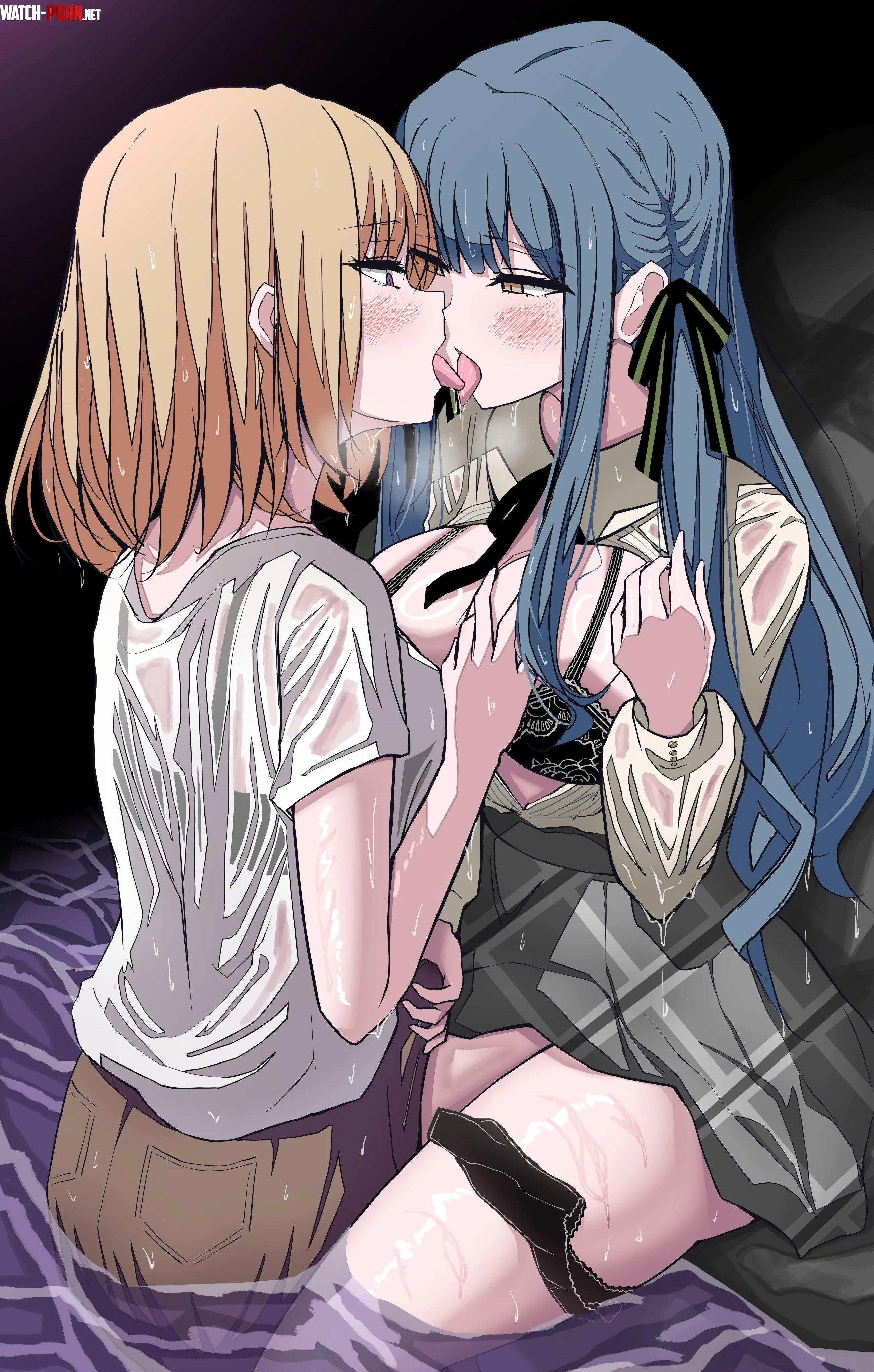 Uika and Sakiko getting wet [BanG Dream!] (うゆっ！) by MartyrOfDespair