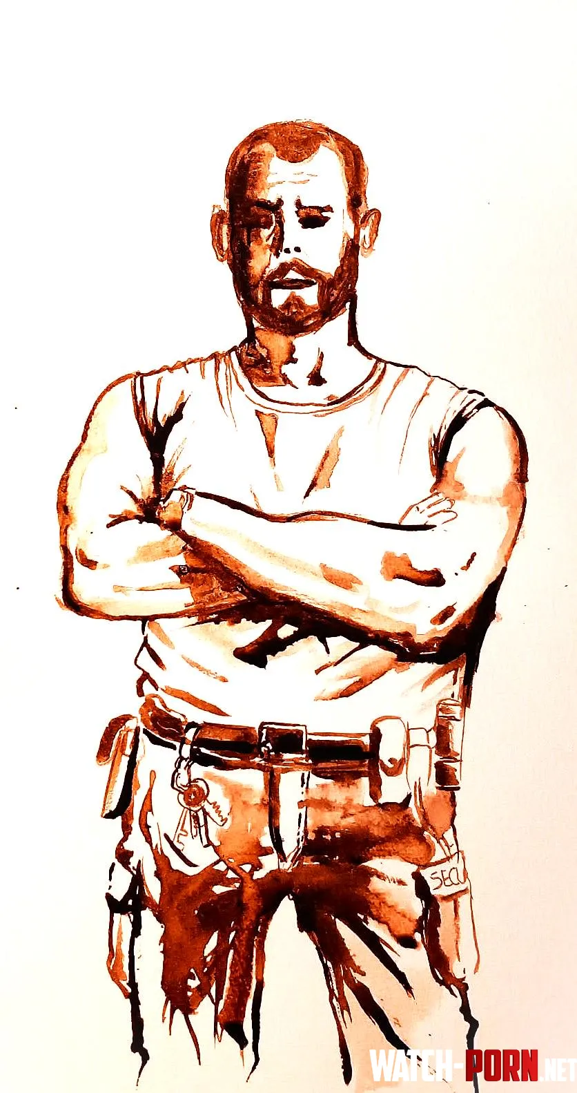 Tom, the Security Guard (by me) by Sufficient-Offer-161