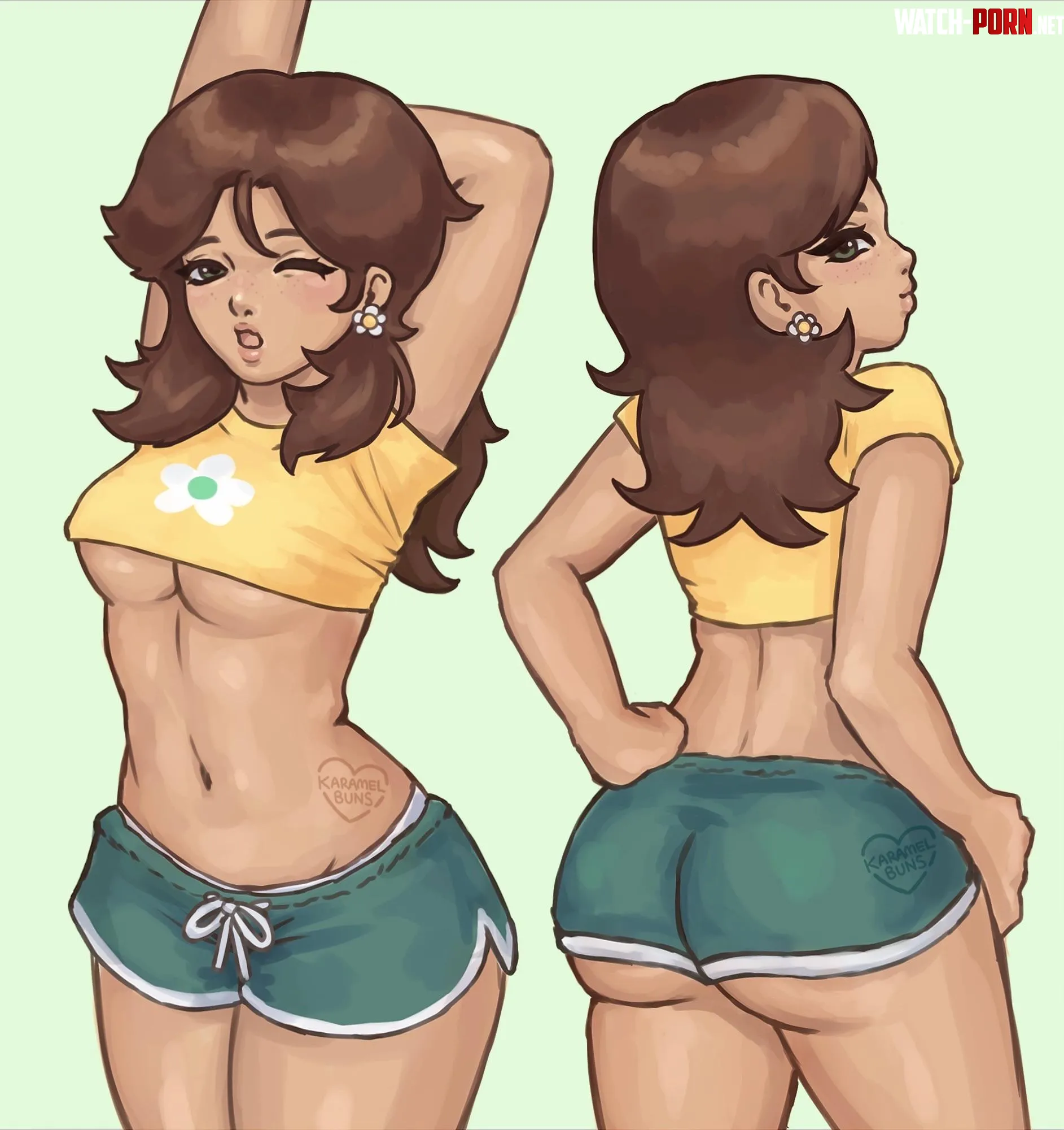 Pajama Princess Daisy (karamelbuns) [Super Mario] by yuikaramel