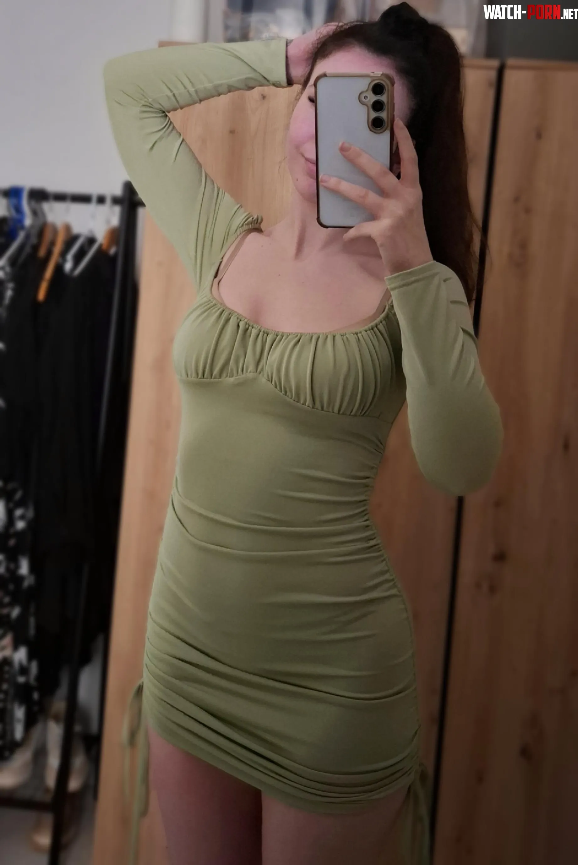 Bit too short to wear it outside by Rosalingerie