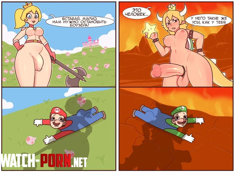 Princess Peach, Bowsette [Mario] (red7cat) by No_Recover_4921