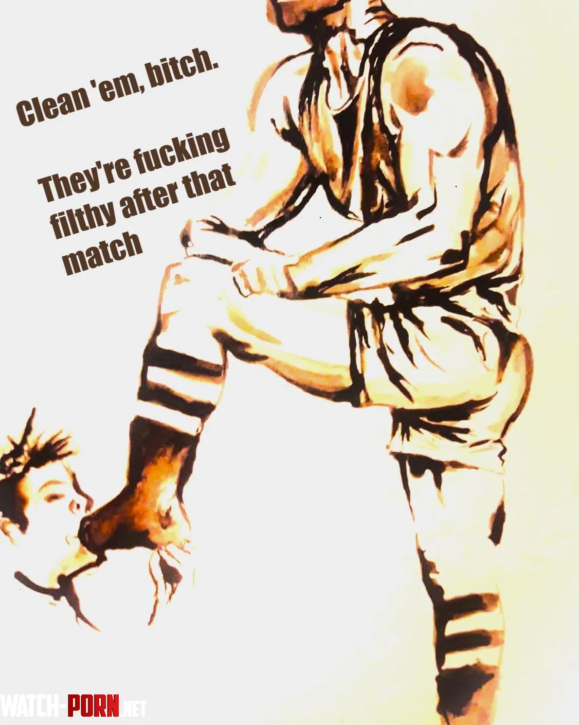 Greg wants his feet cleaned up after training (by me) by Sufficient-Offer-161