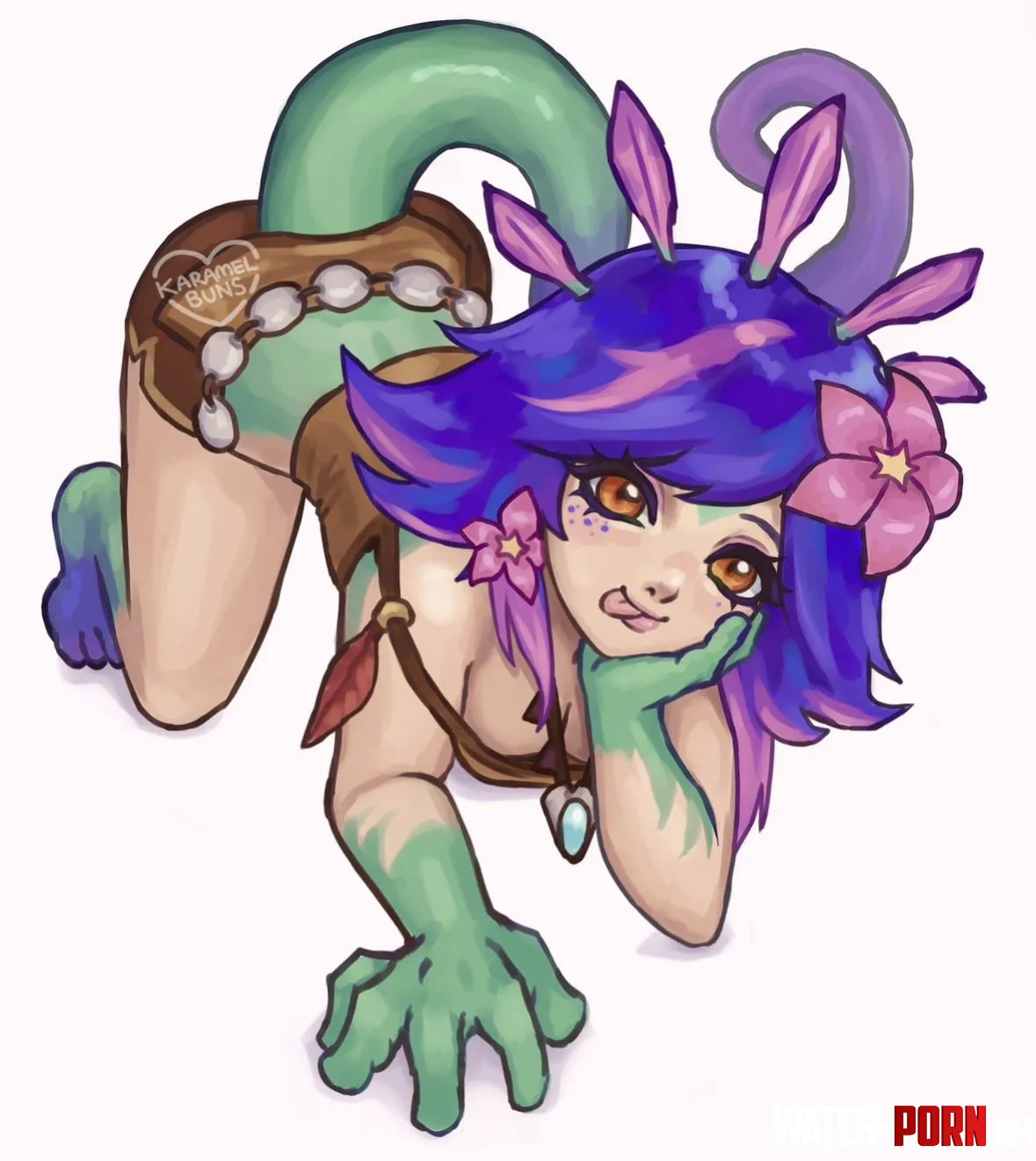 Neeko on all fours (karamelbuns) by yuikaramel