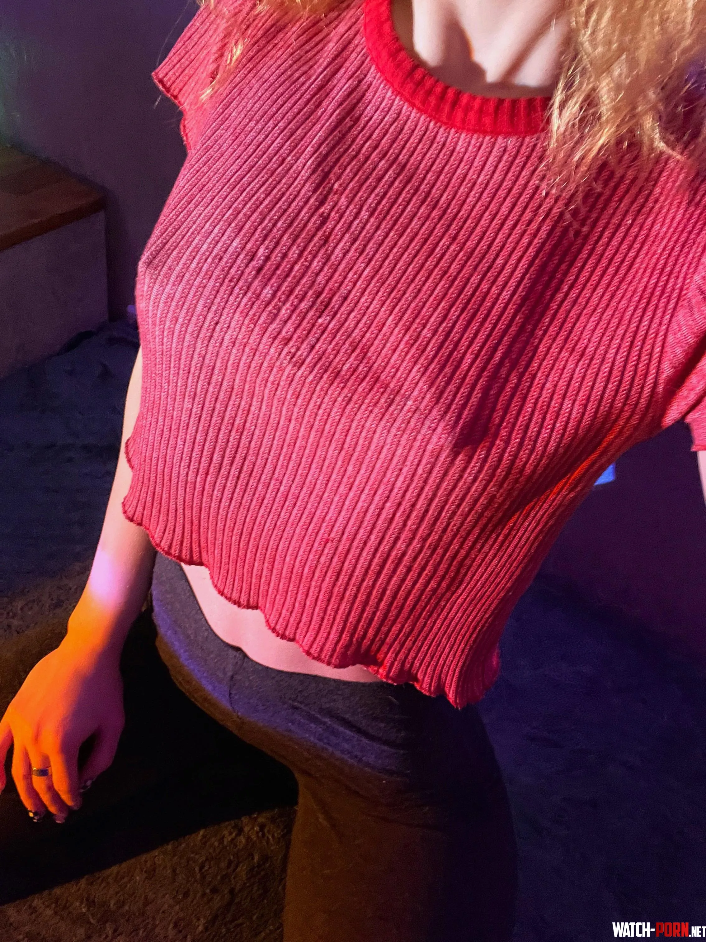 I’m a bit self-conscious about my small boobs, but hey, at least I can get away with going braless by Red_peach15