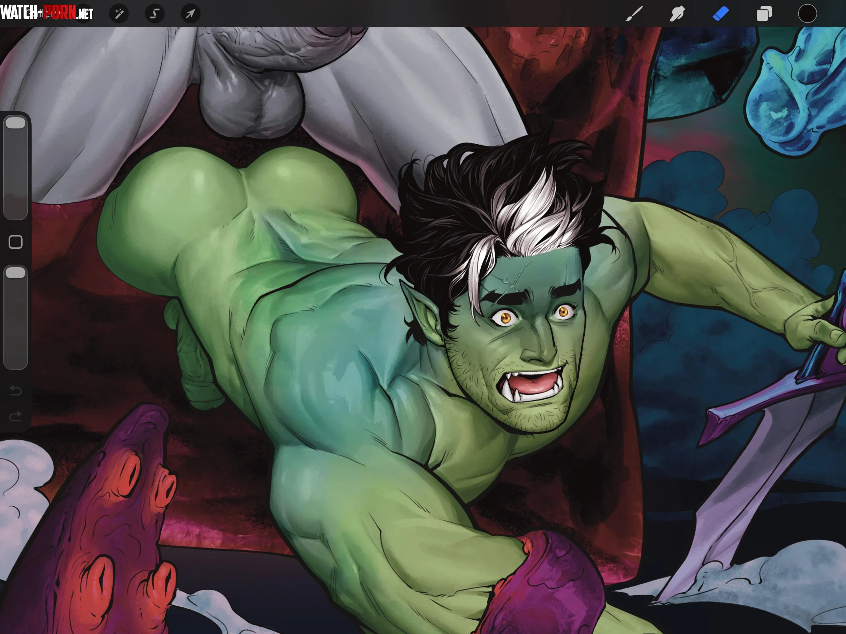 Fjord and Grog by me. Always love drawing more CR fanart. by Blakealexanderart