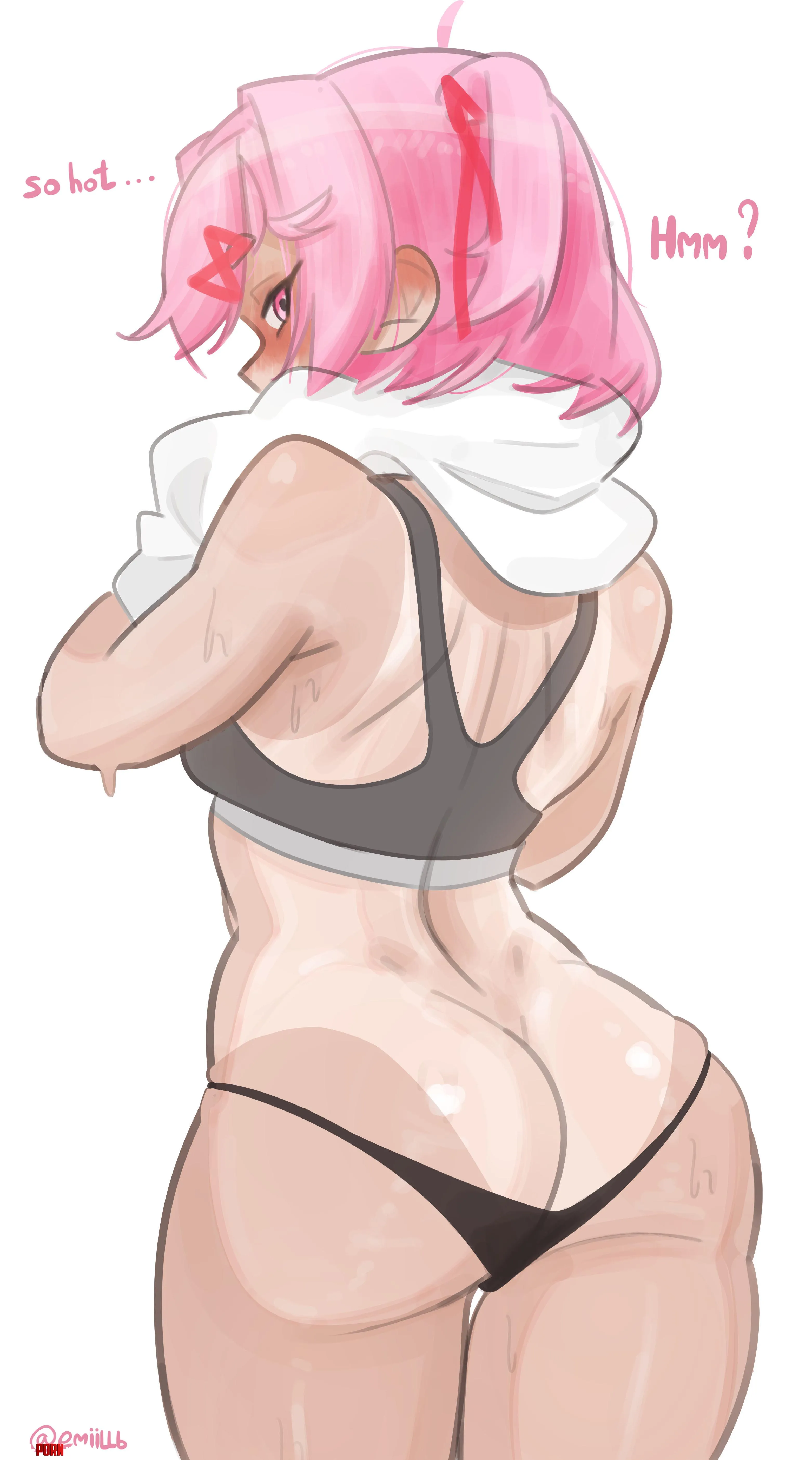 Natsuki tan lines really are your weakness, huh? [emiillb] by Ok_Path_8969
