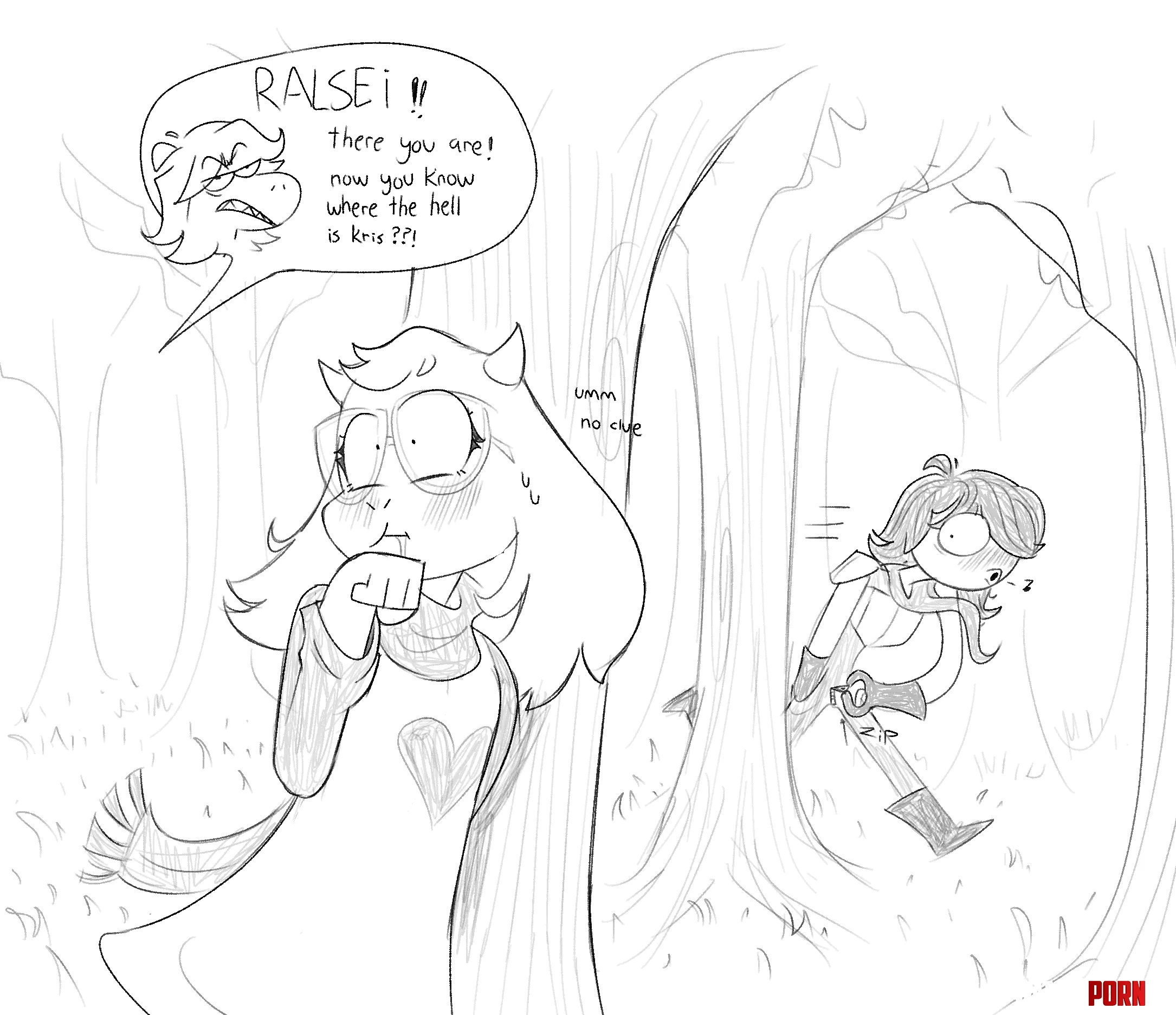 being better friends [Kris, Ralsei] [OC] by VideoMod_Reddit