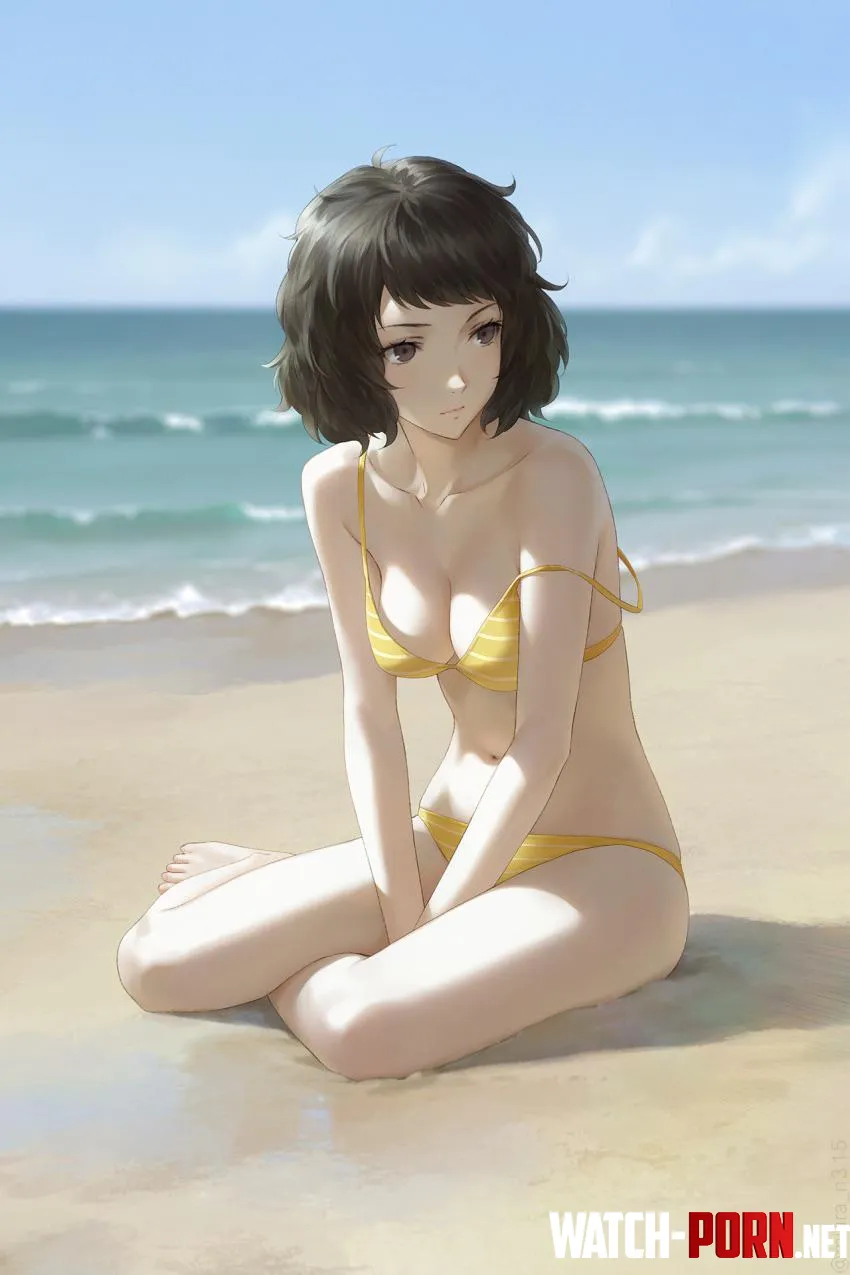 Kawakami at the beach (Miura-n315) by SpitefulCrow1701
