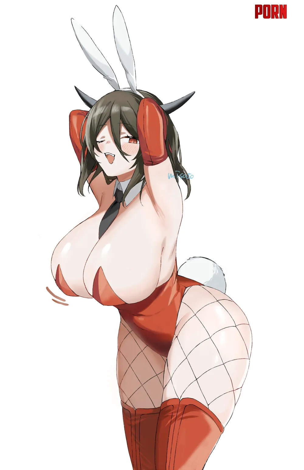 Big eared rabbit [Original] (misato) by Attacking_Diarrhea