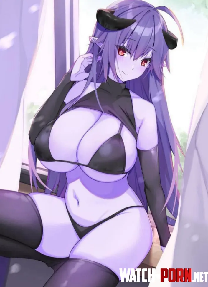 Purple Succubus waiting for you by CommitteeSubject6071