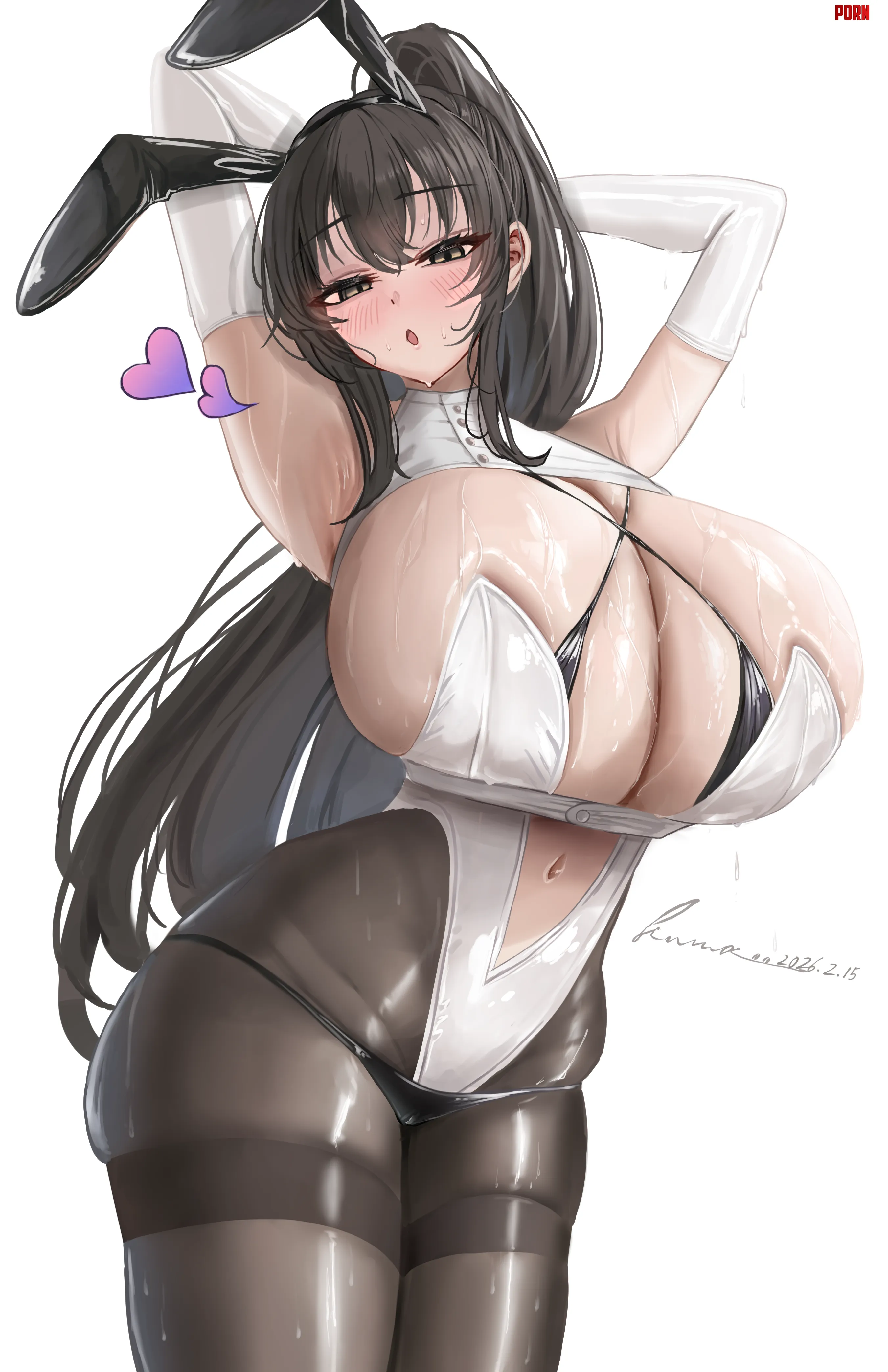 Black hair bunny (雲 / maeken_1021) [Original] by elegantloveglimmer