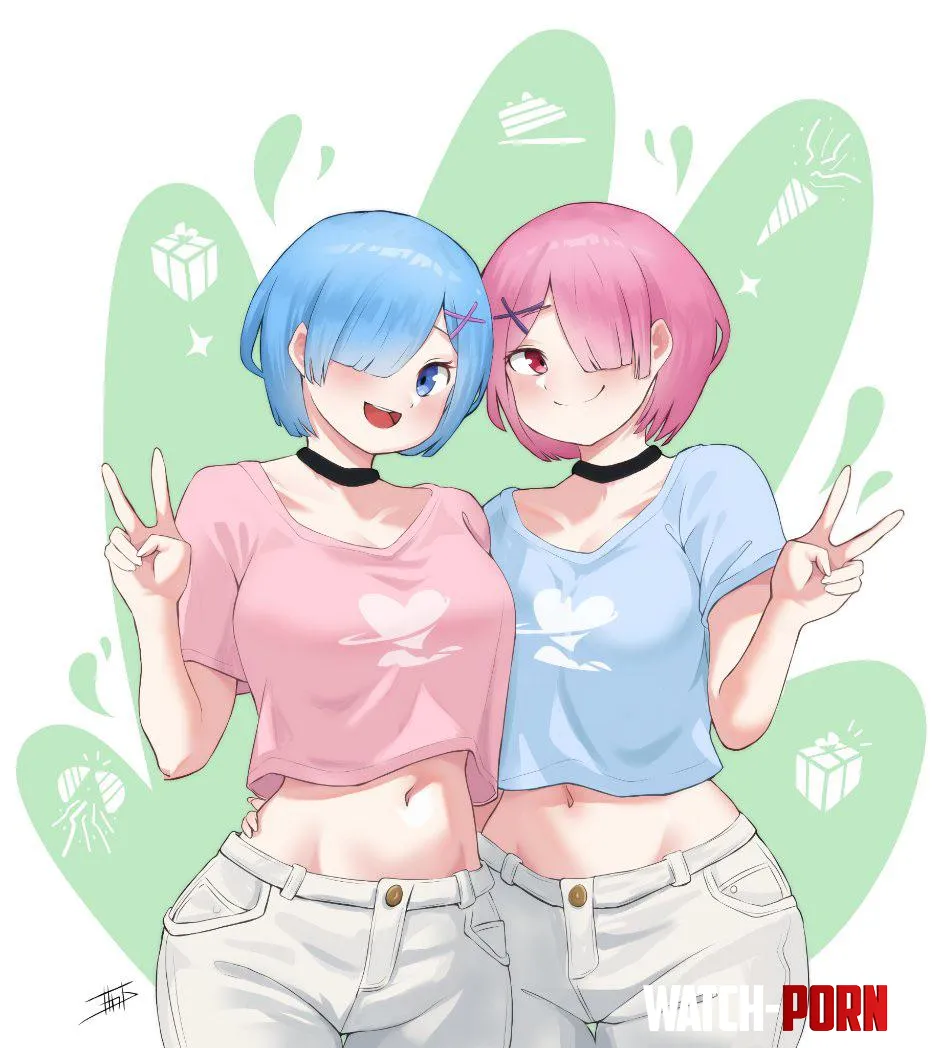 Casual Rem and Ram [Re:Zero] (miarin141) by MartyrOfDespair