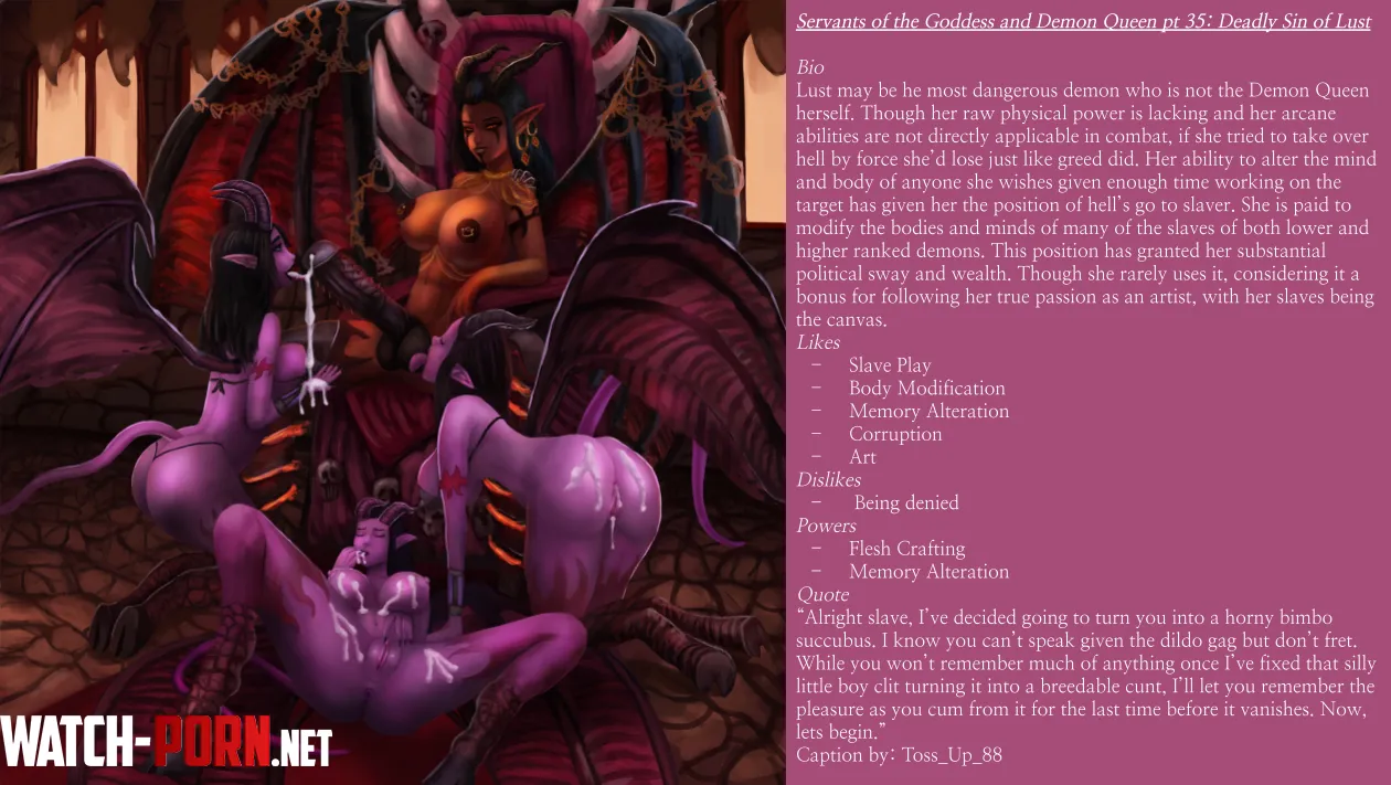 Servants of the Goddess and Demon Queen pt 35: Deadly Sin of Lust by Toss_Up_88
