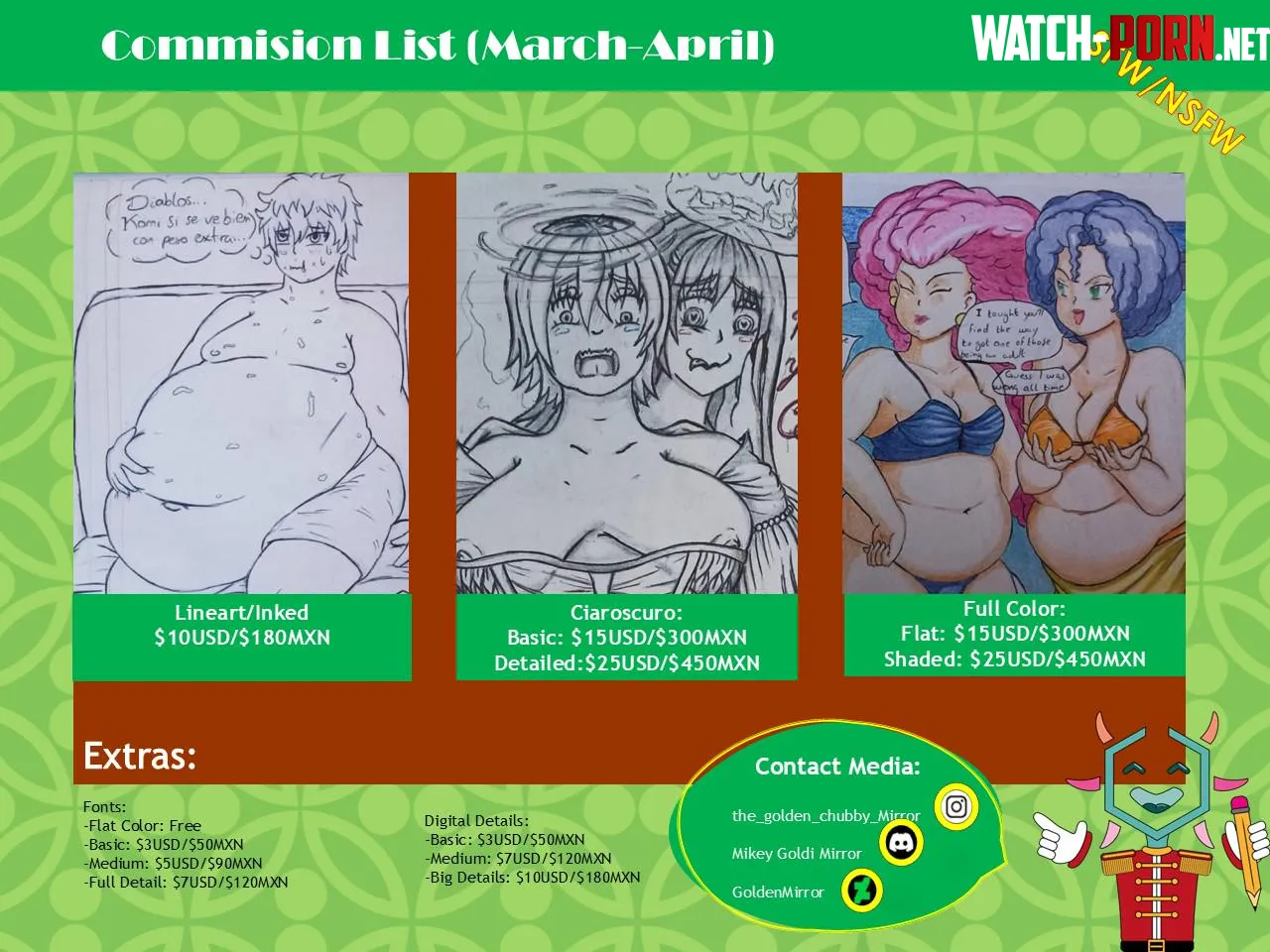 {promo} April Comms (Special Discount for Easter!) by Interruptor_Dorado