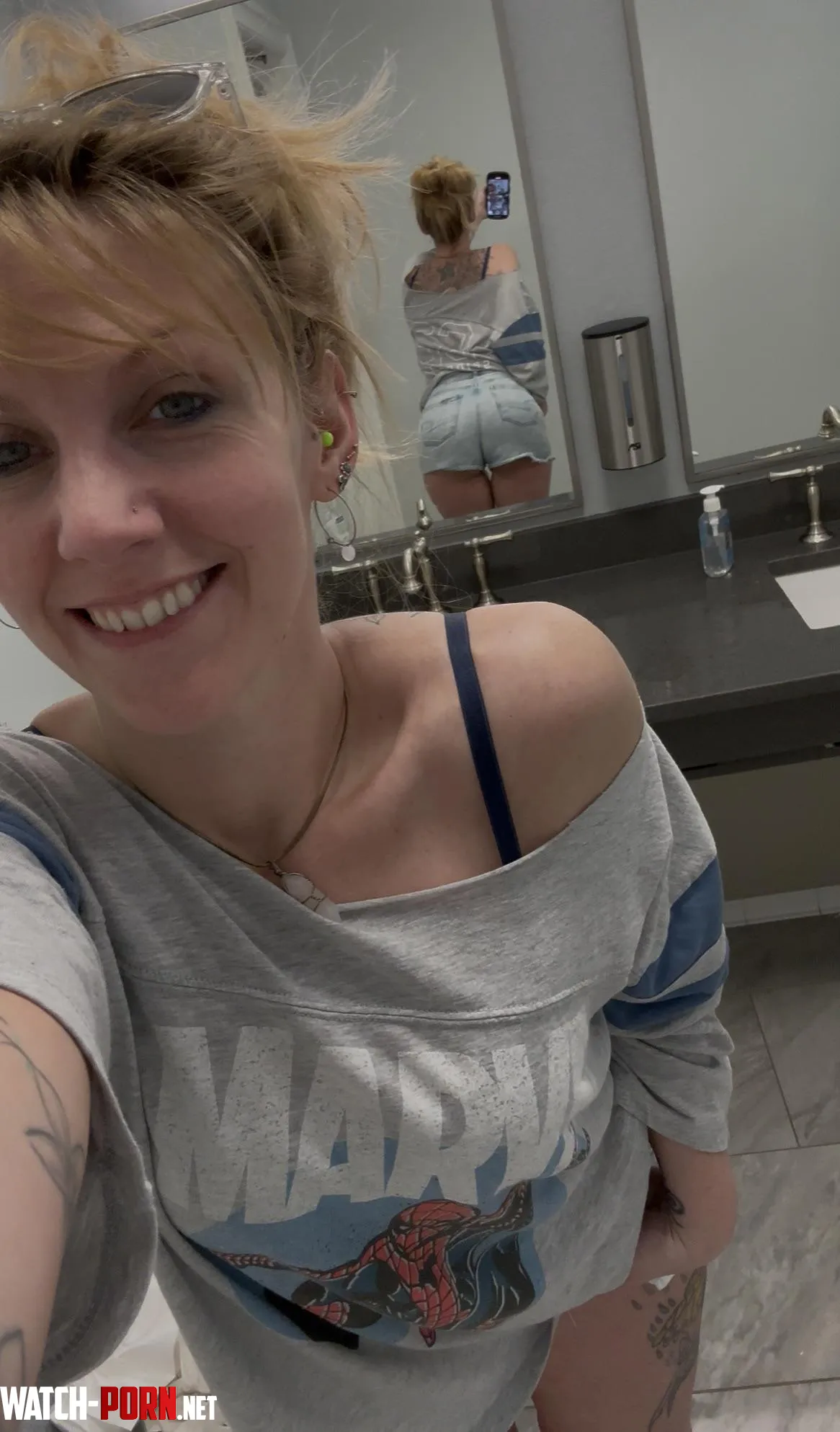 Quick, bend me over and slide these shorts down.. by NoraVines