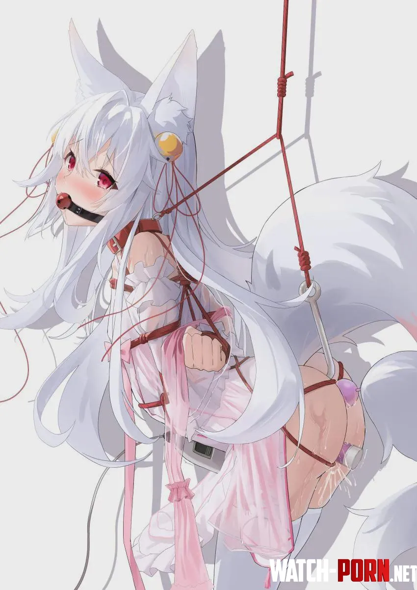 Be a good puppy, be a good girl. Don't fight back, don't try to cut the ropes that are holding you. by NightOk2353