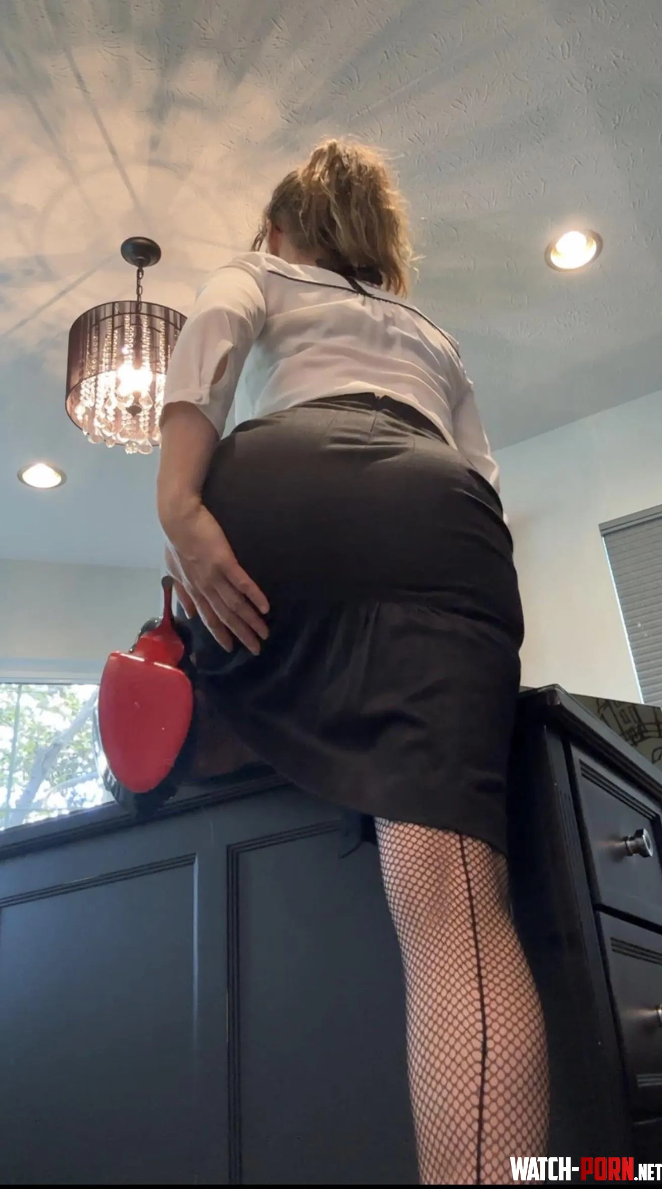 Pencil skirts are exciting, on the desk, in the office…shhh by FitMilfSam