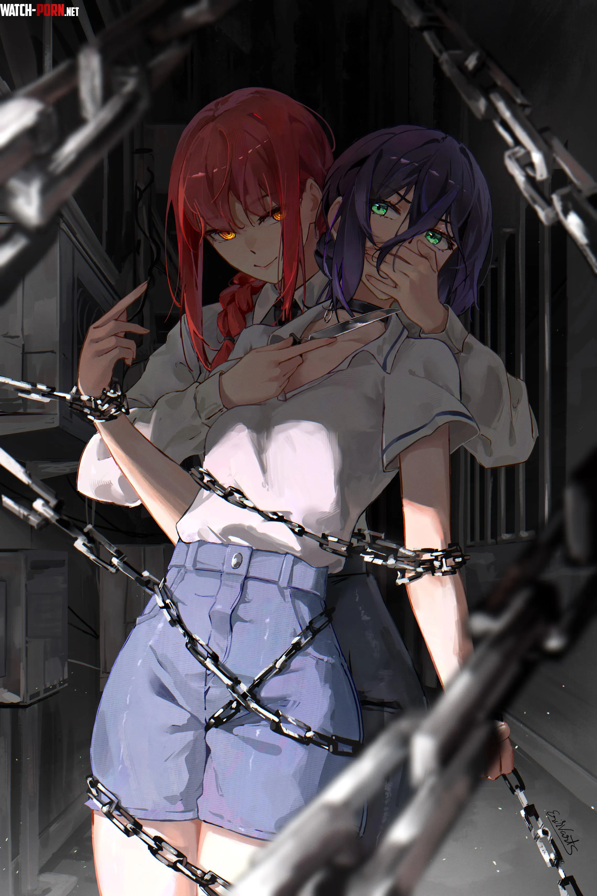 Makima & Reze [Chainsaw Man] by Silent_Steak_9540