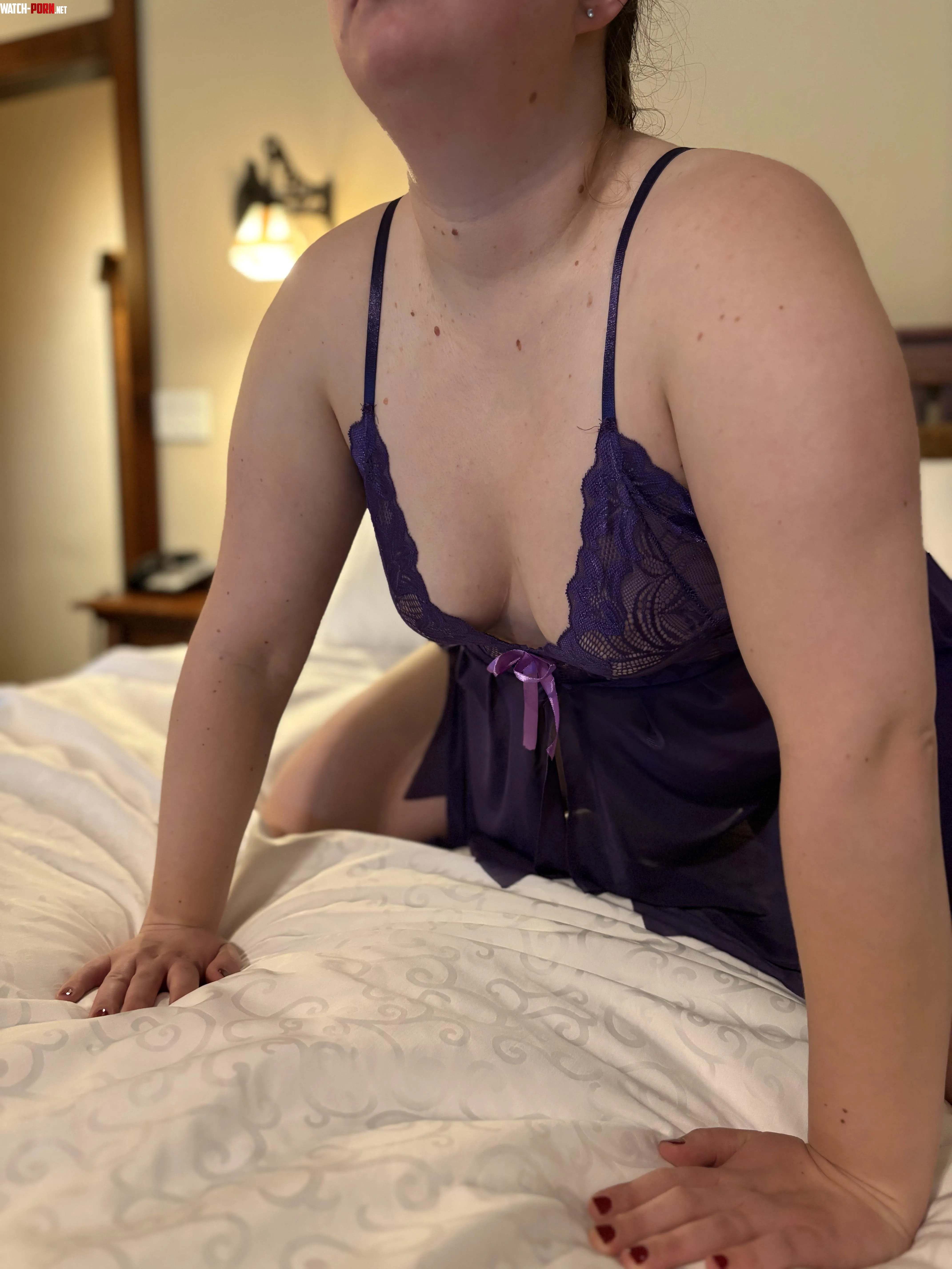 Purple clad and ready to be worshipped like a queen by cozycassie