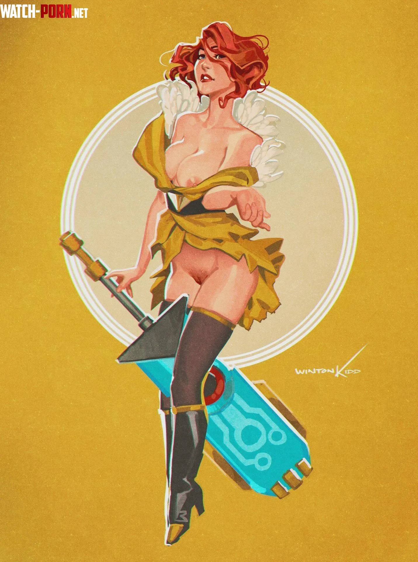 Red pin-up (Winton_Kidd) [Transistor] by Scipio-Maior