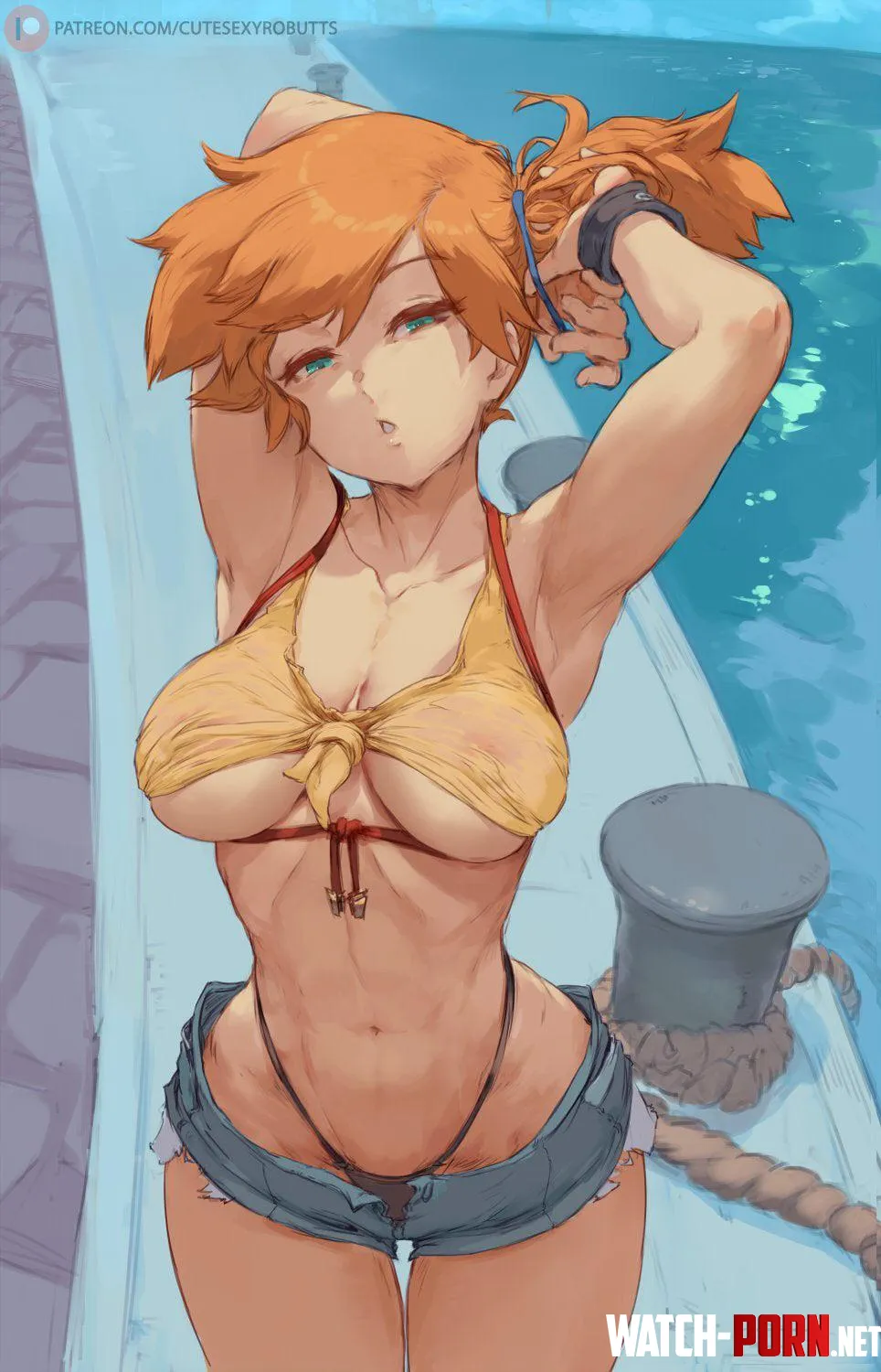 Misty by the water [Pokemon] by Medium_Ad_4986