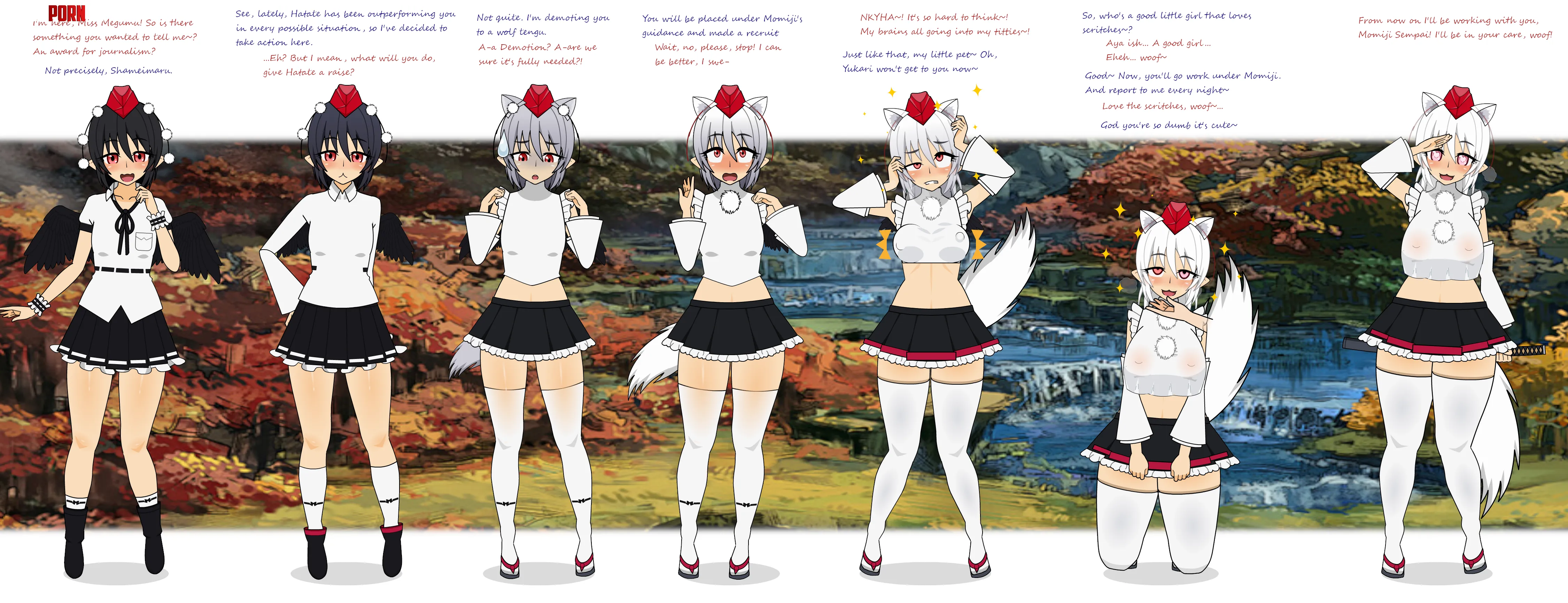 Demotion to Wolf Tengu (paintednecroz) by Walkwithabroom