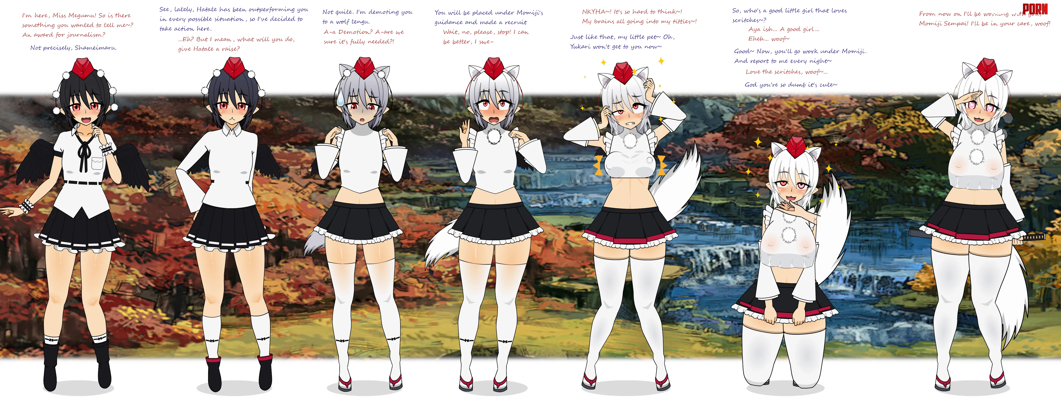 Demotion to Wolf Tengu (paintednecroz) by Walkwithabroom