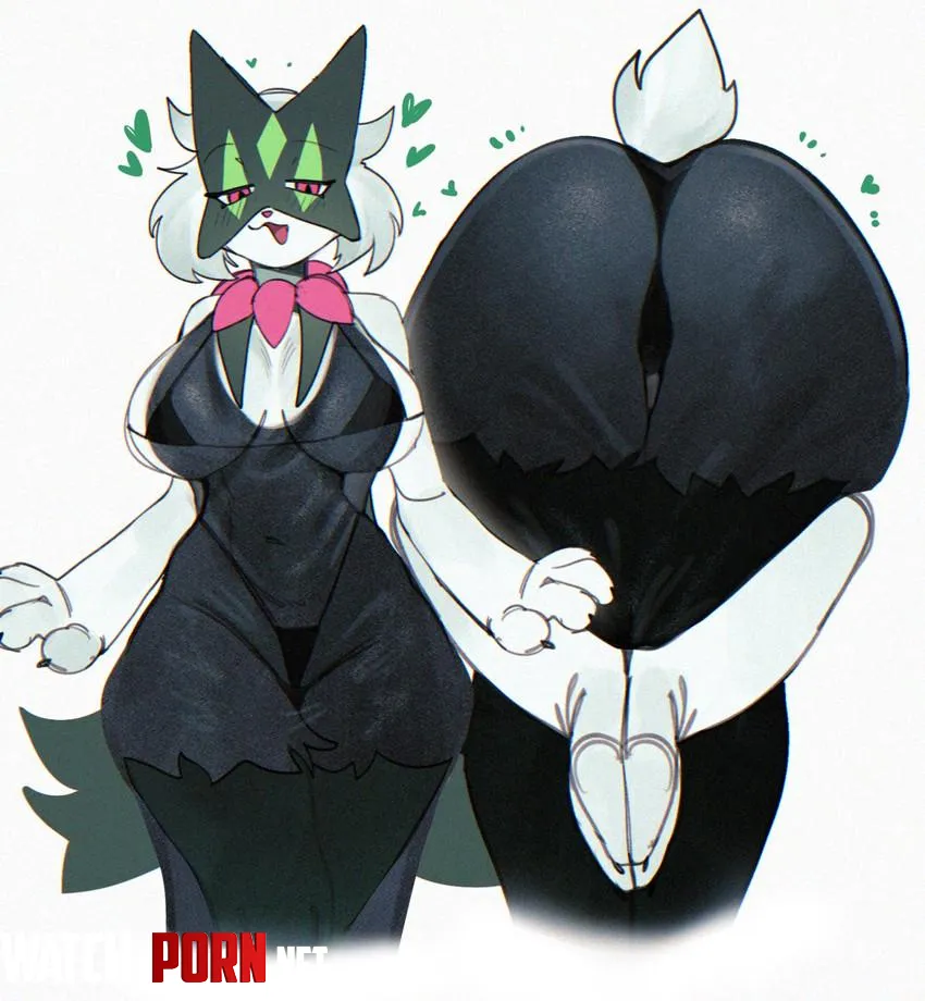 Meowscarada  butt heart [F] (samma) by PokeGirlChriz