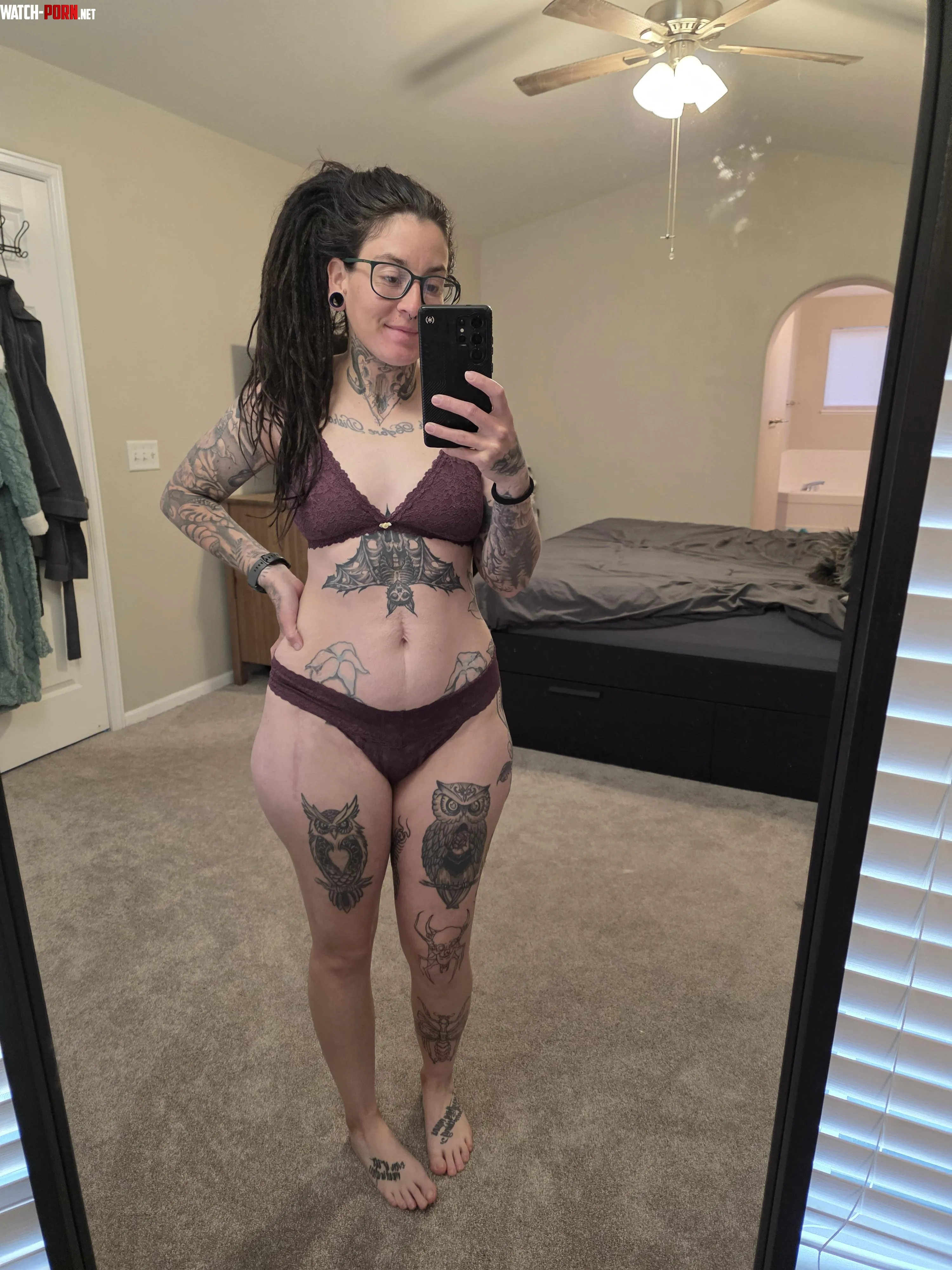 Feeling cute in this purple set by inked_sunshine23