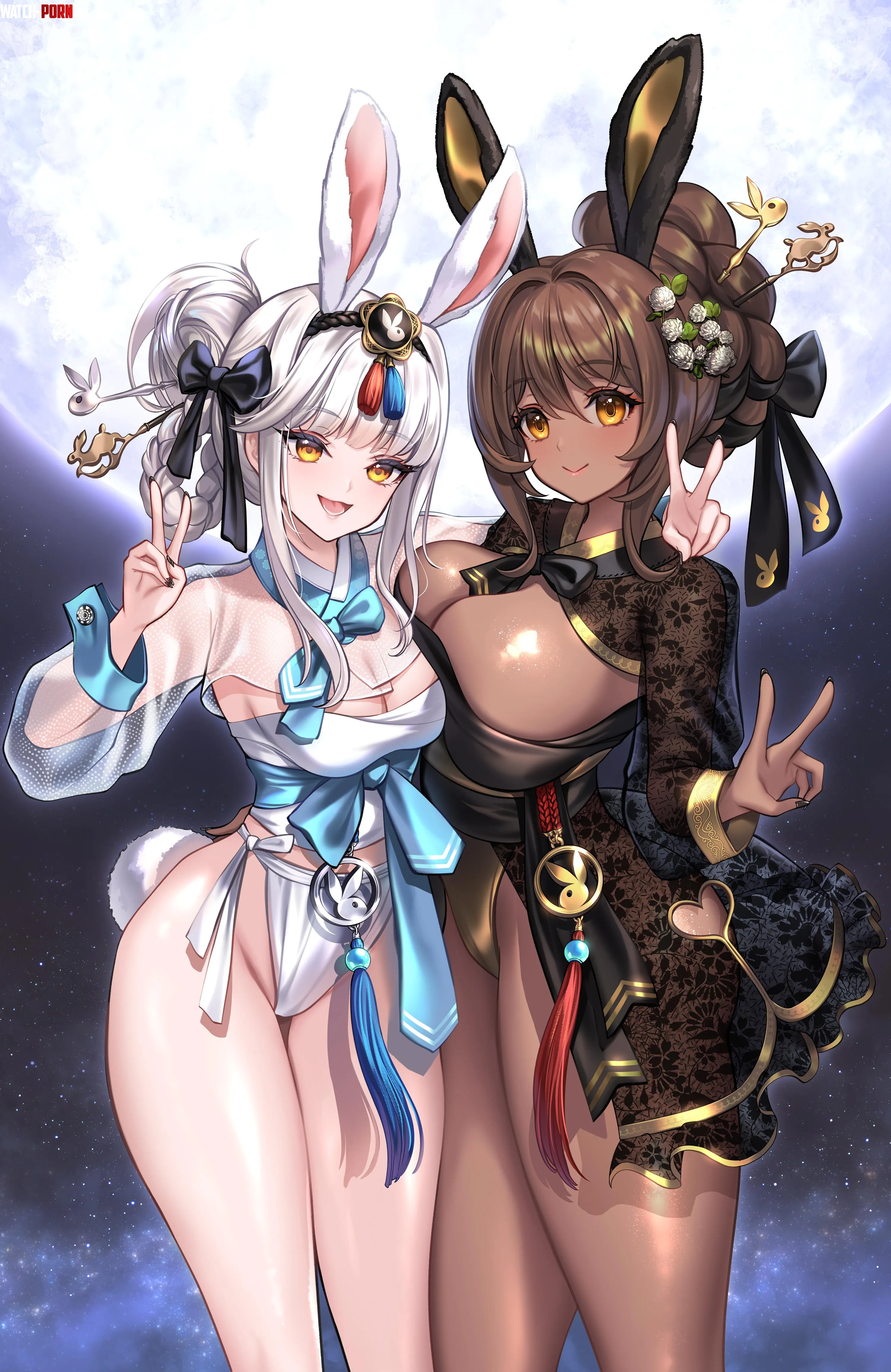 Blanc & Noir (trhisell) [Nikke: Goddess of Victory] by -Zeneryth-