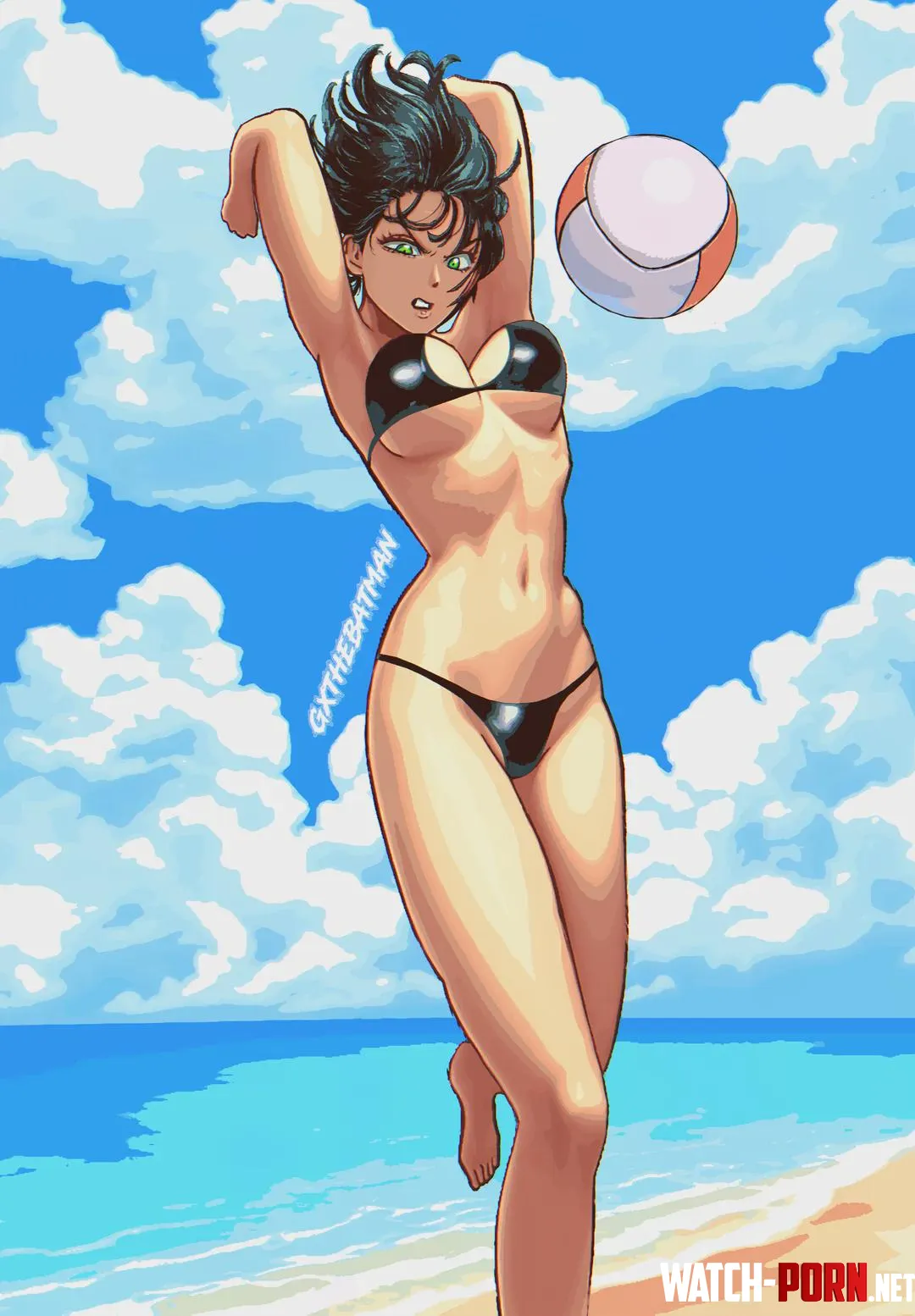 Fubuki playing with a ball [One Punch Man] by GxTheBatmanYouTube