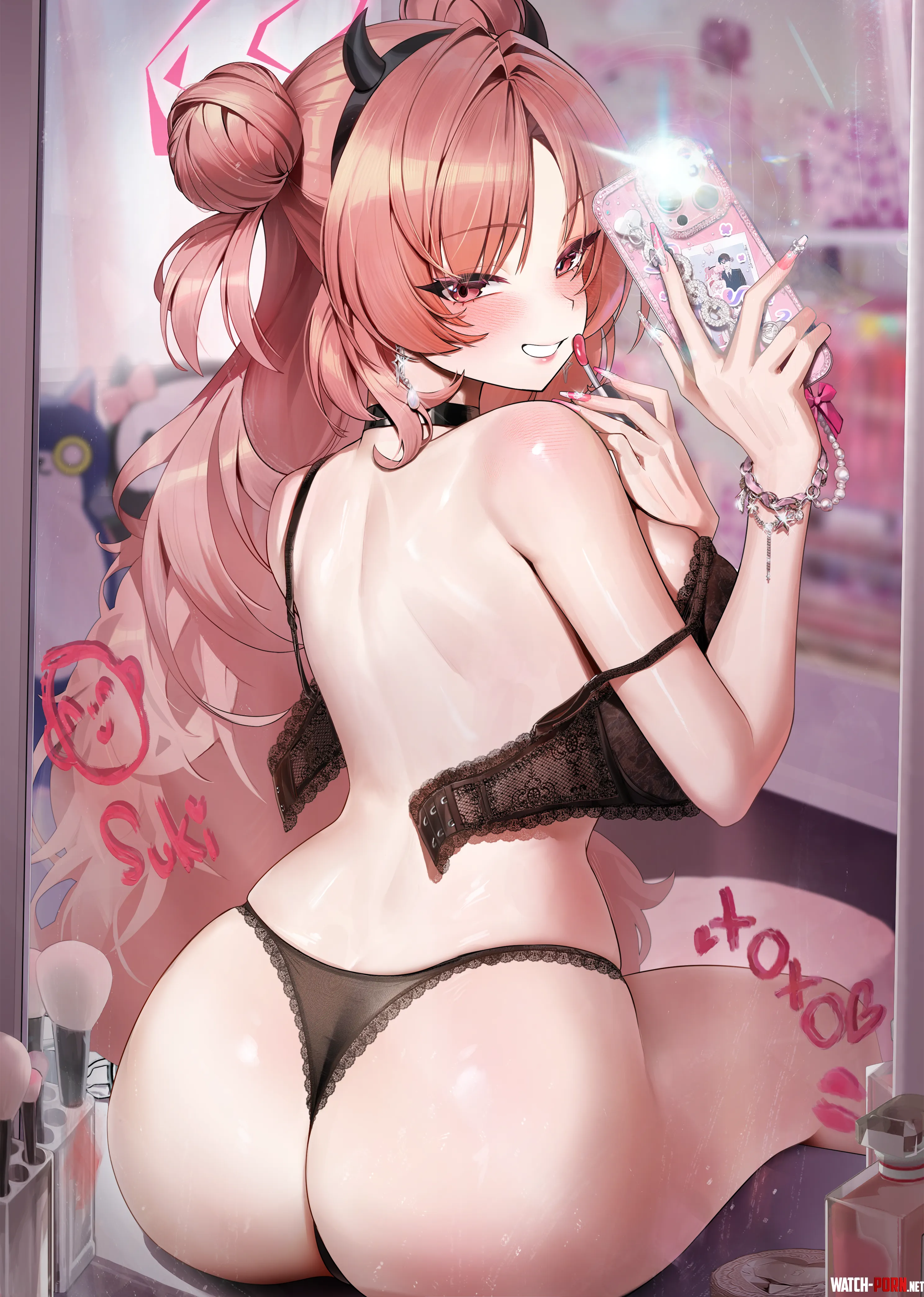 Kirara's selfie for Sensei by marxsander2016