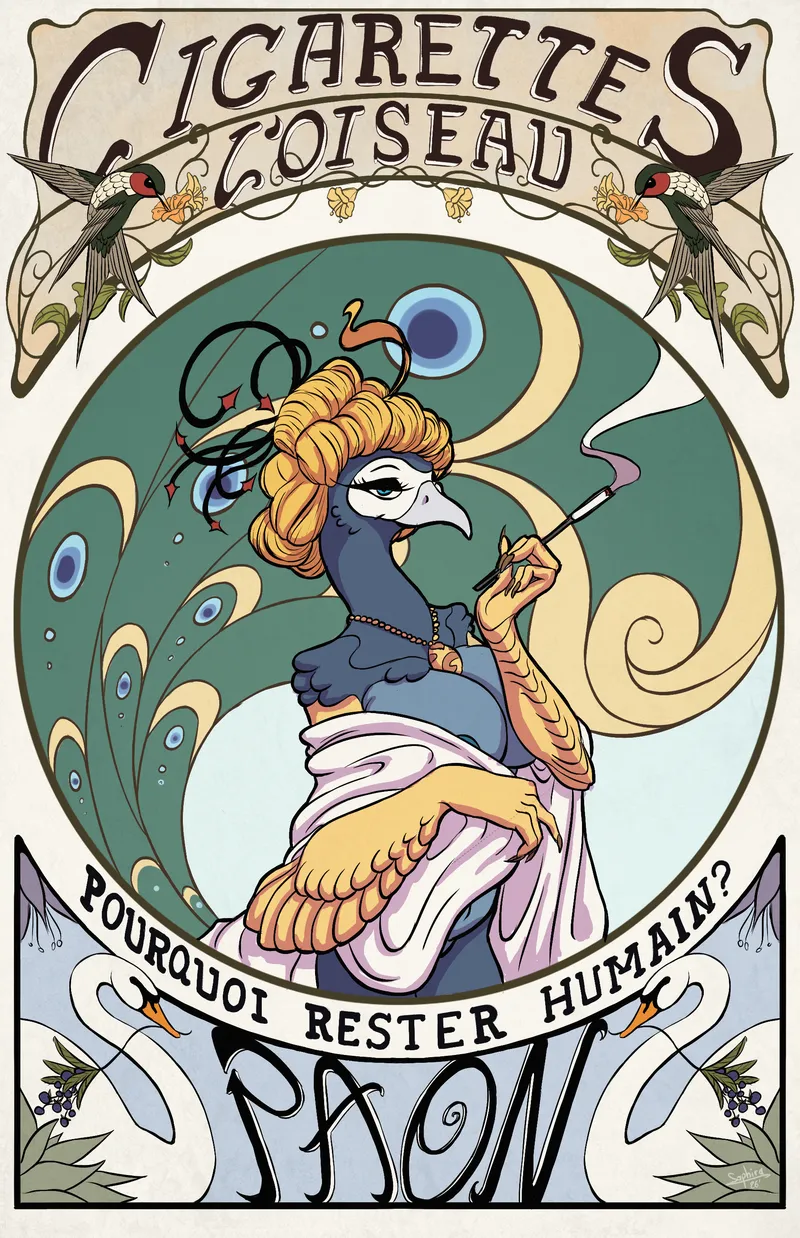 Thumbnail Embracing Transformation: F Peacock Journey by Saphirathefur