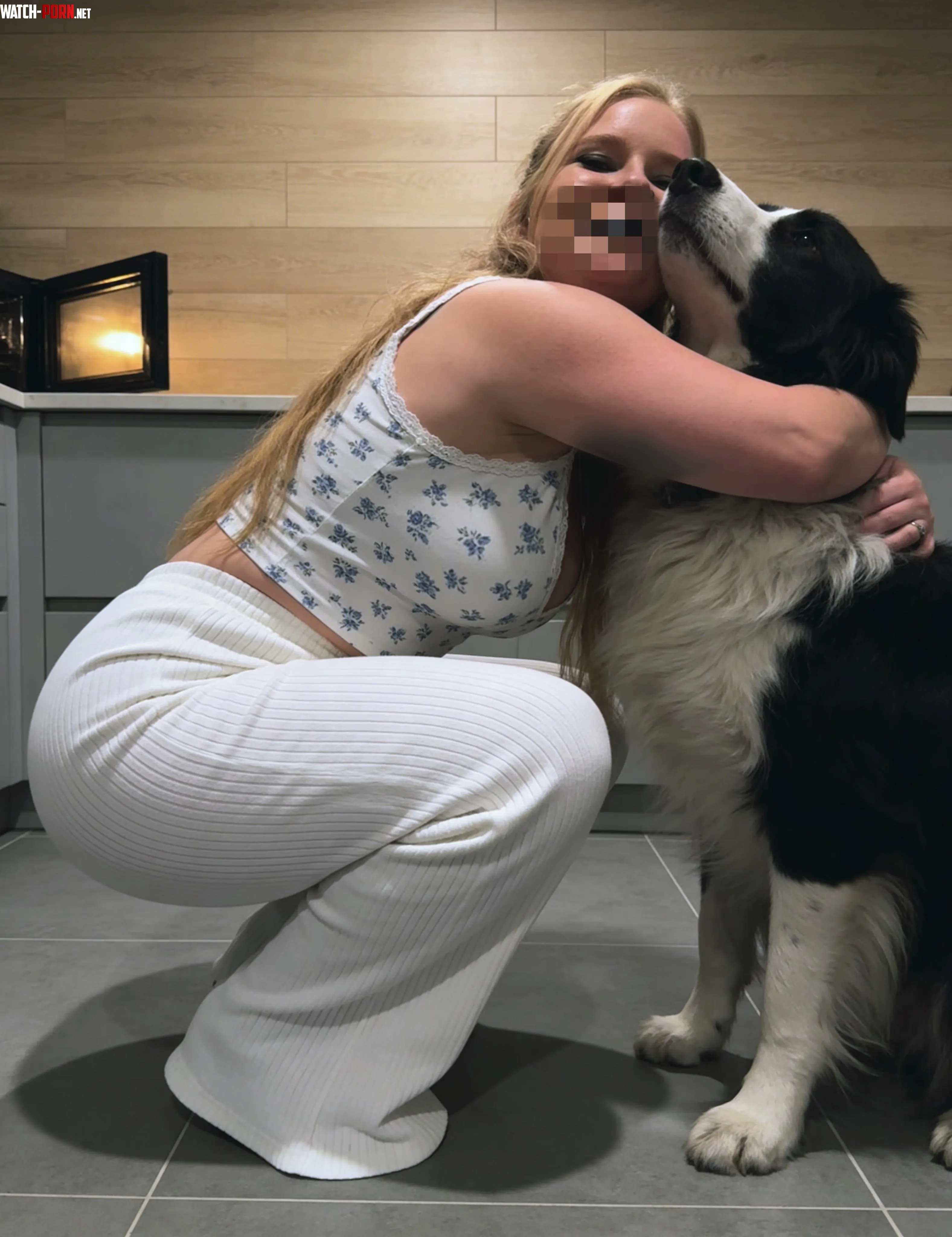 Hugging this handsome boy by AmethystMoonxo