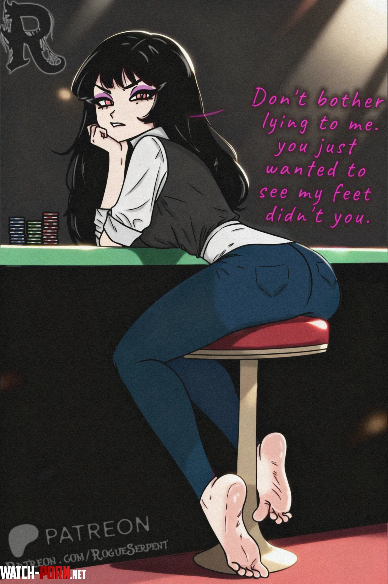 Jade (OC) Casino feet by Rogue_Serpent