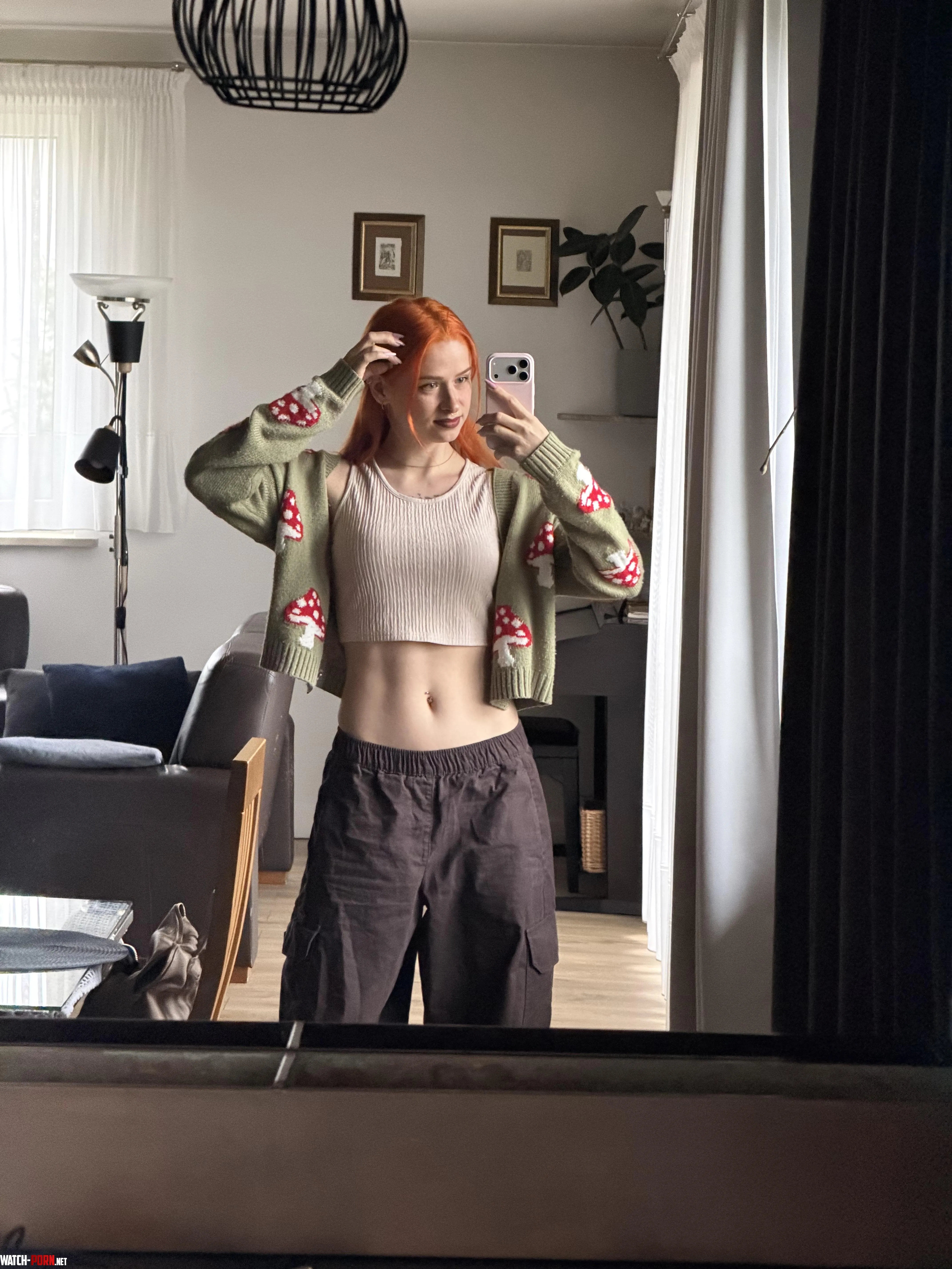 Crop tops are my go-to even on colder days by RedheadFairy03