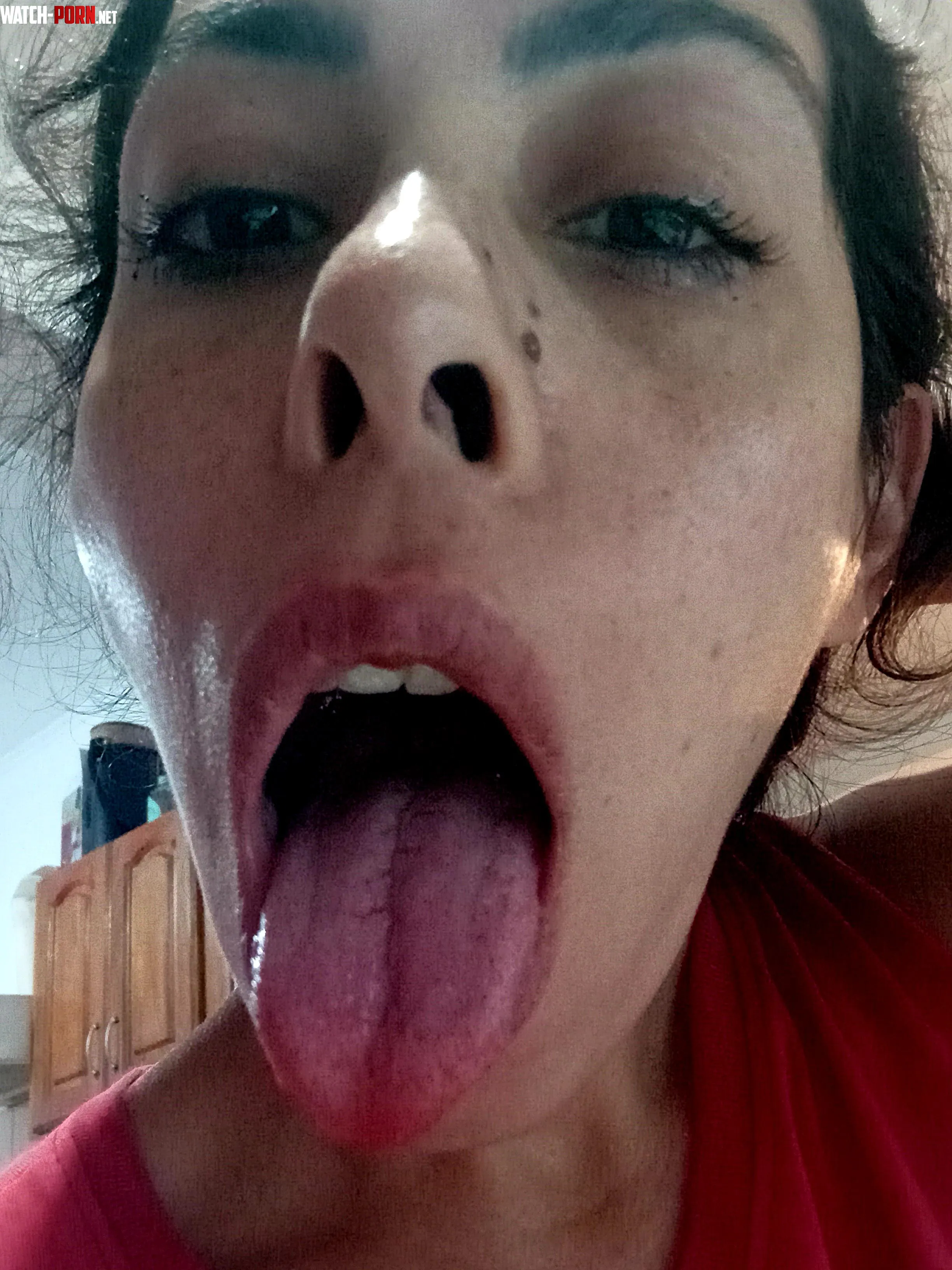 Opening wide and showing my tongue just for you… slow, wet and inviting 😈 by Unfair-Vermicelli-70